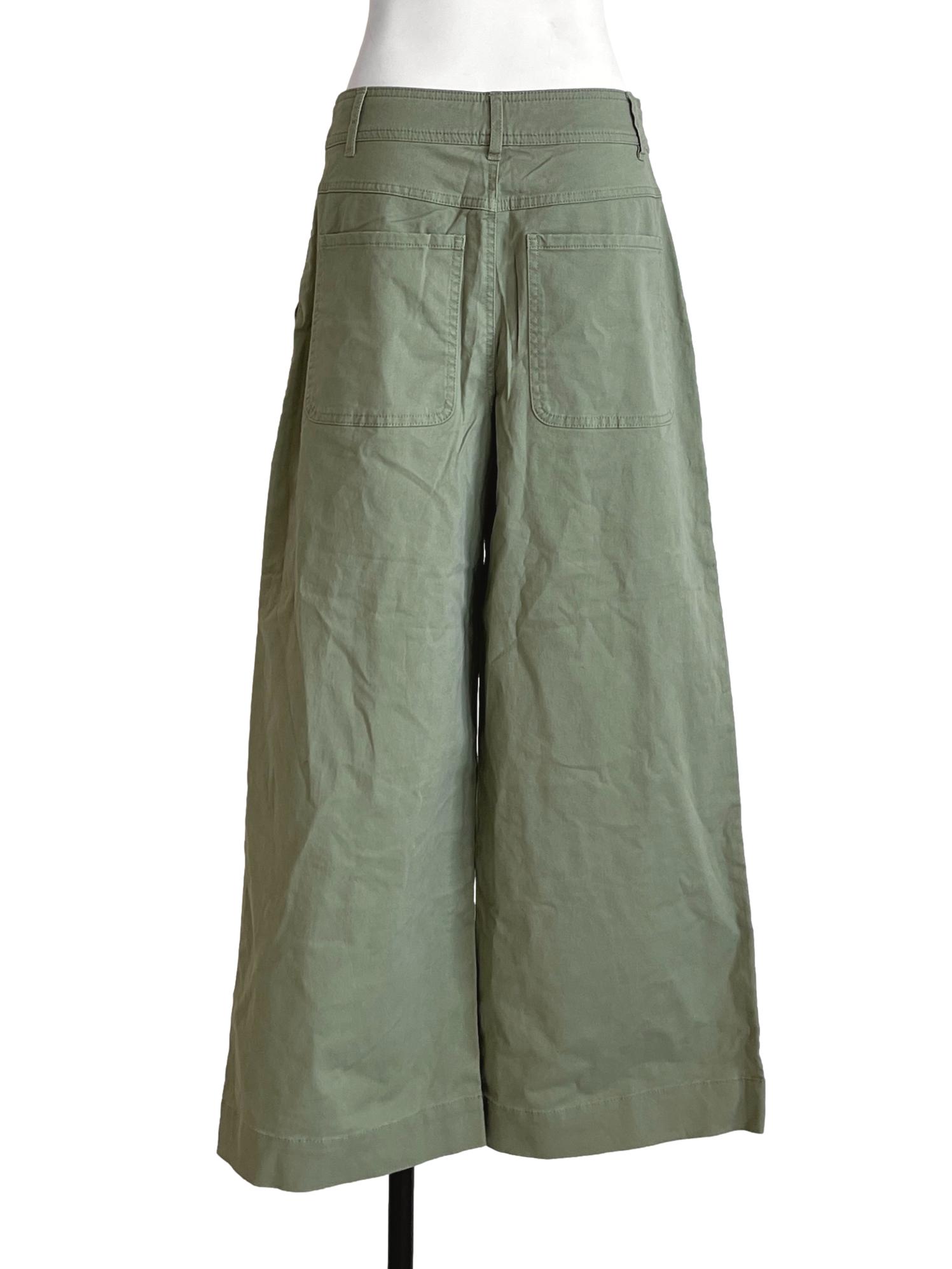 Sage Green Wide Leg Pants