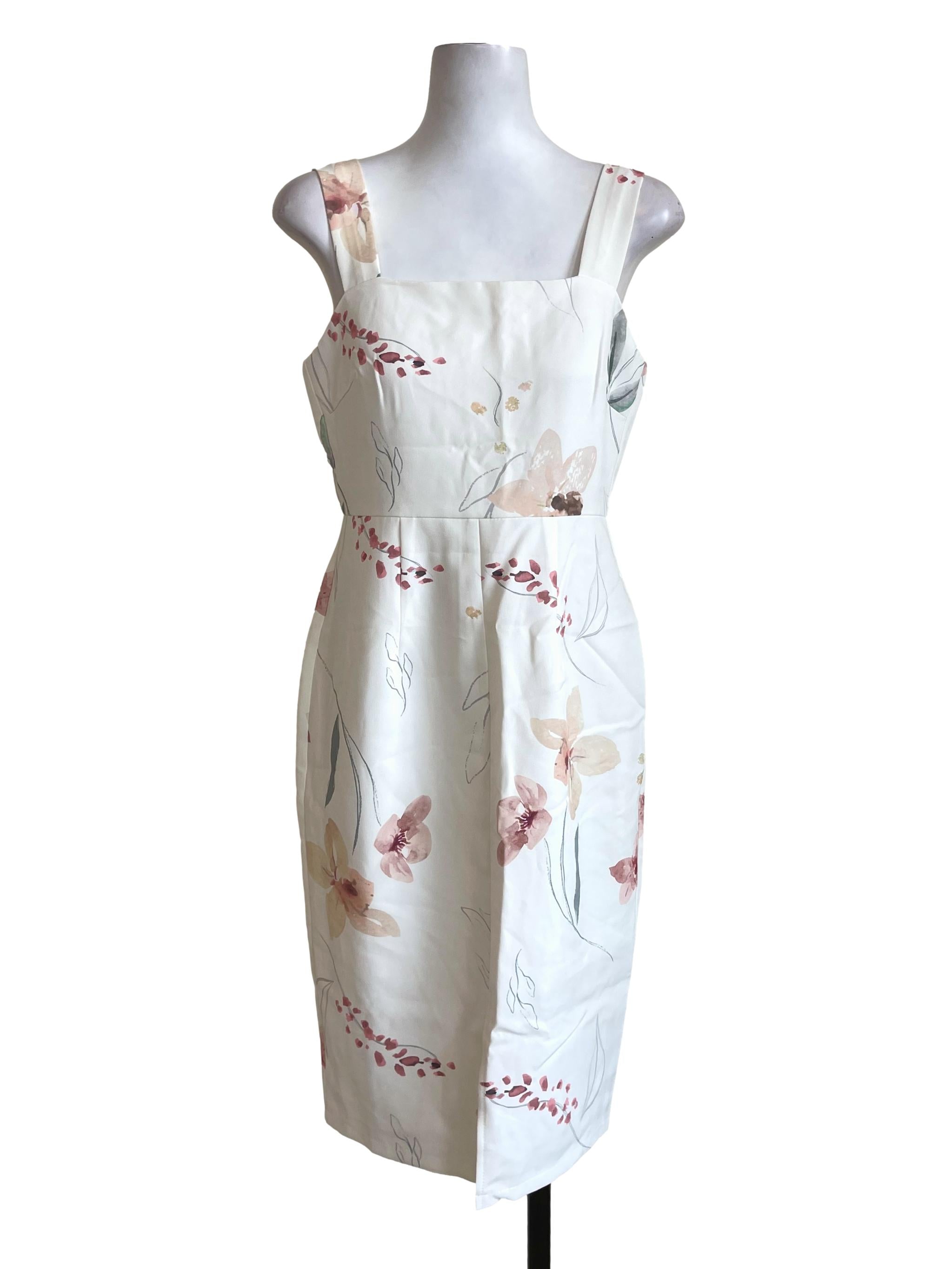 Off White Floral Dress