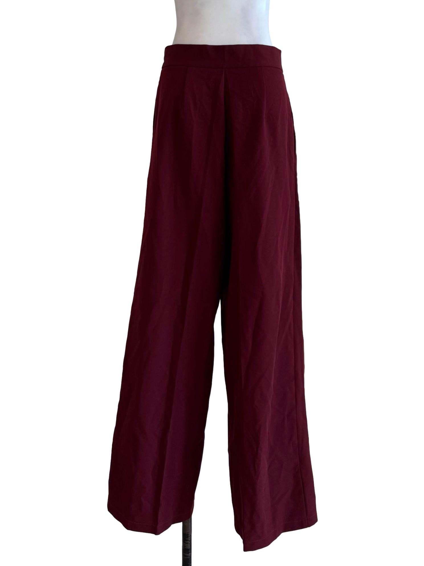 Maroon Culottes