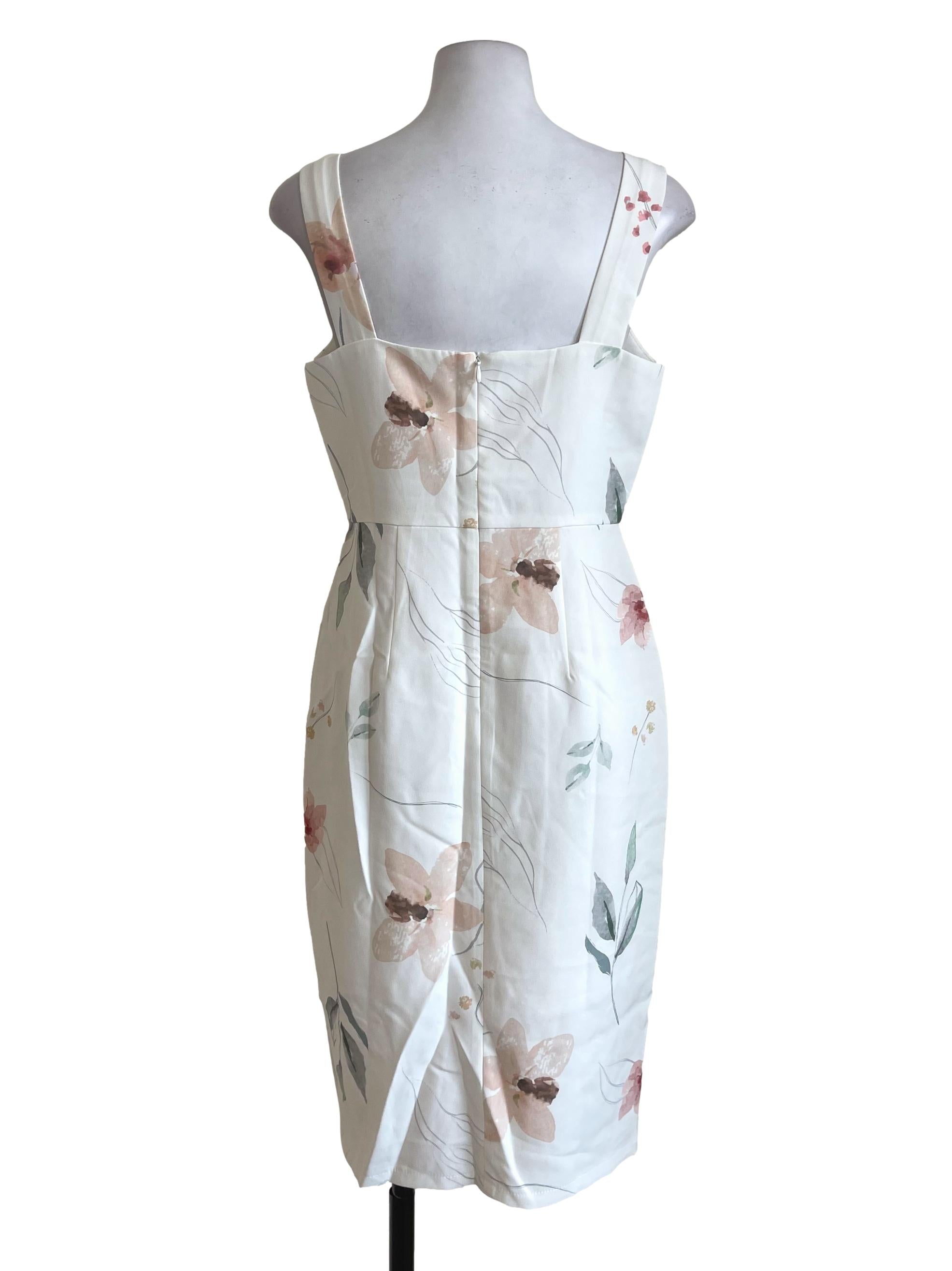 Off White Floral Dress