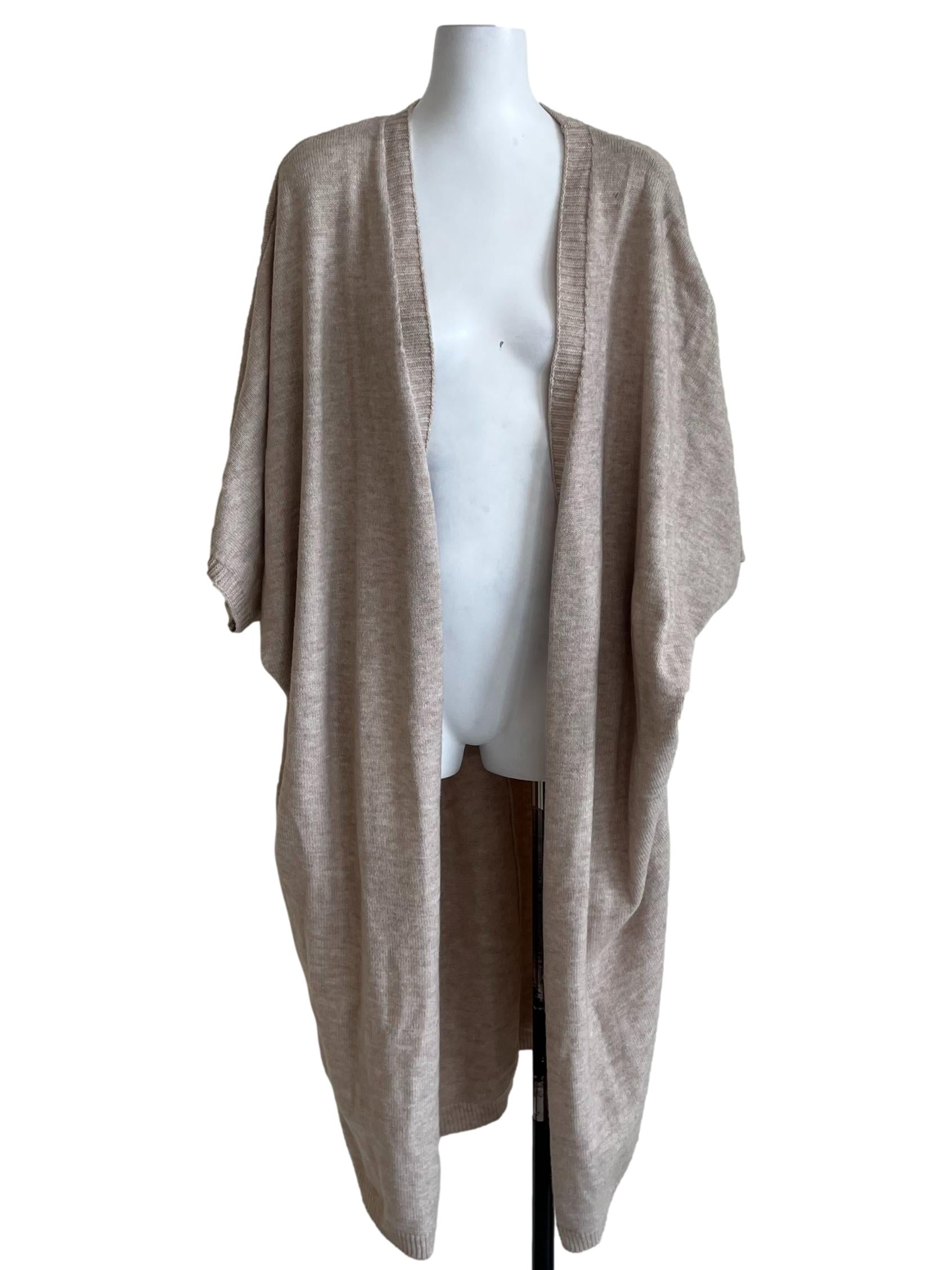 Beige Plain Cardigan