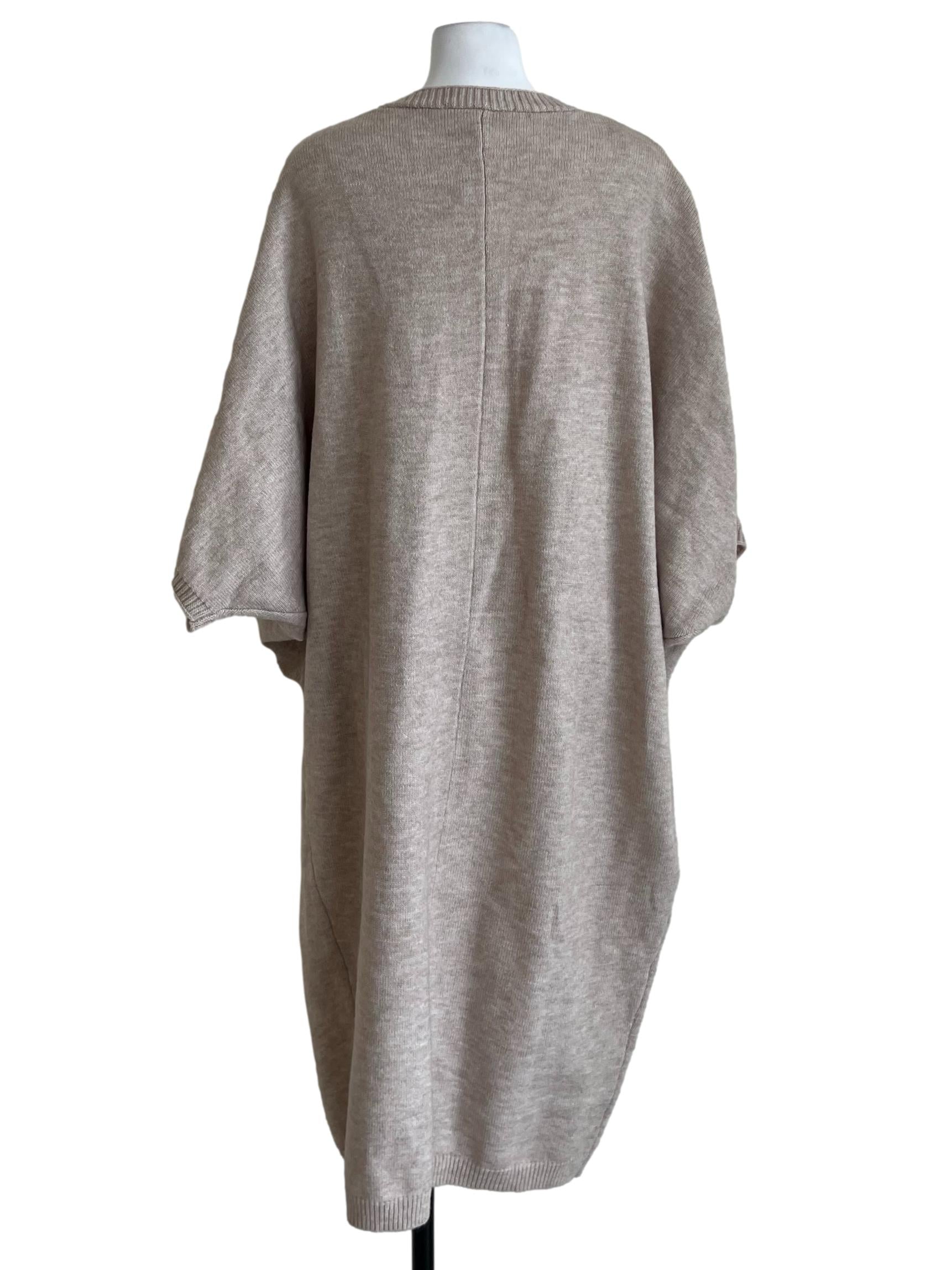 Beige Plain Cardigan