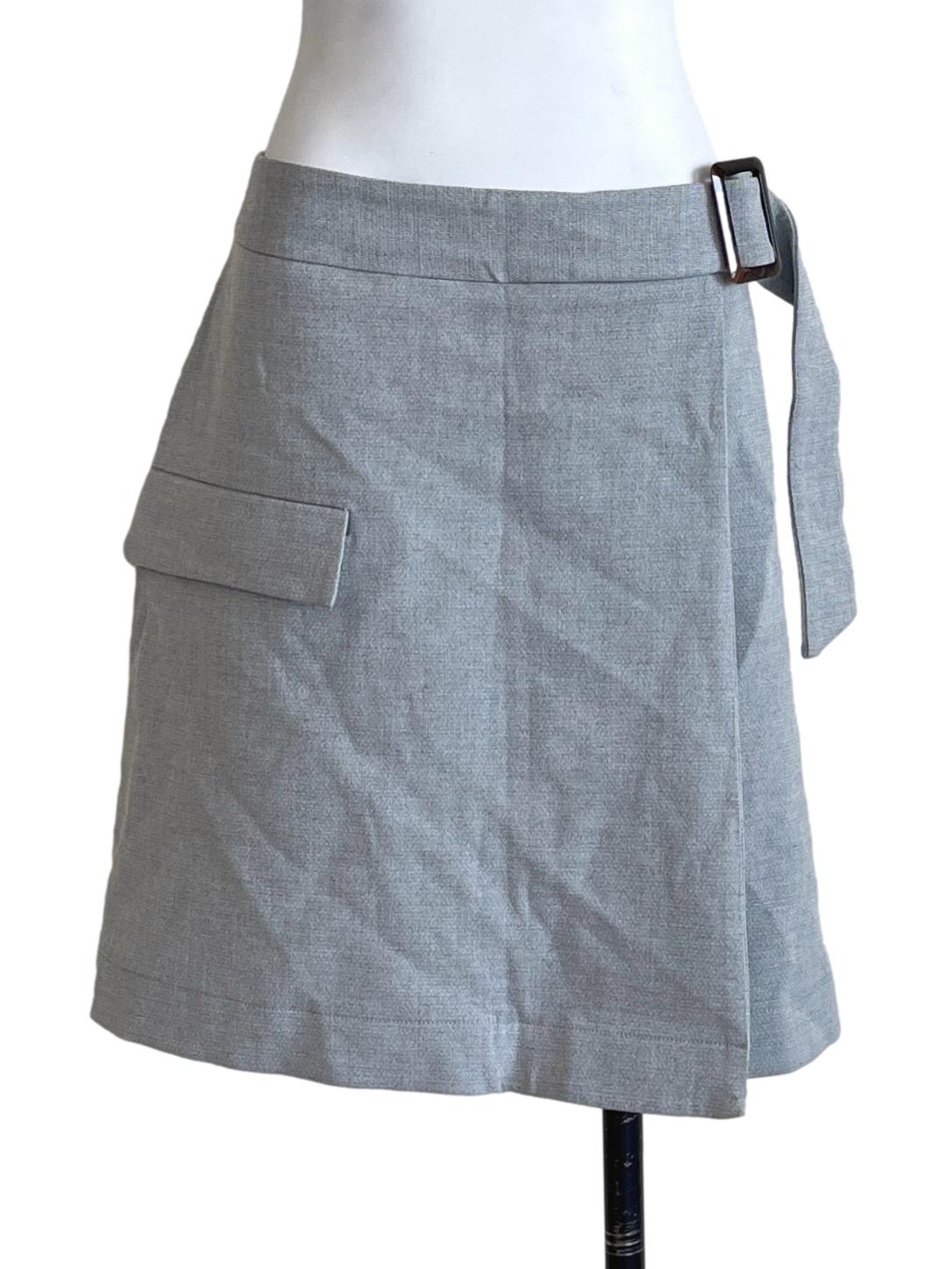 Cloud Grey A-Line Skirt