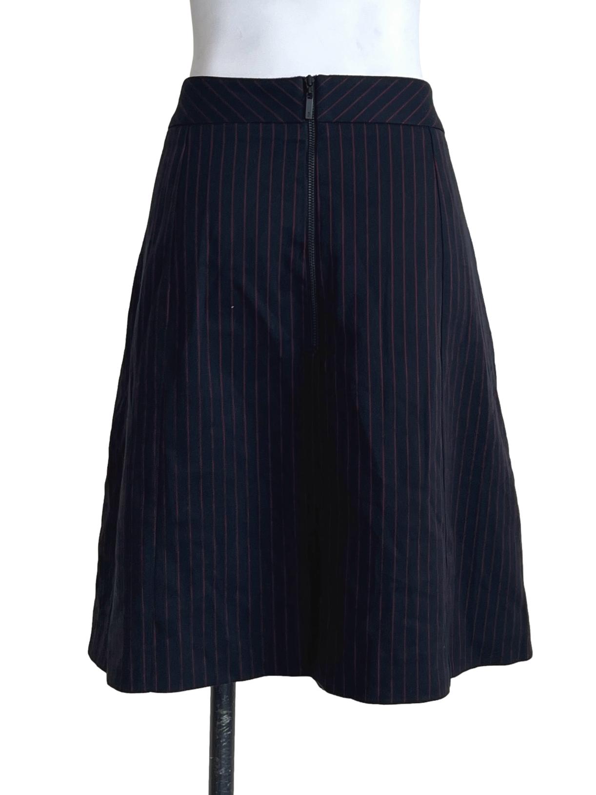 Jade Black A-Line Skirt