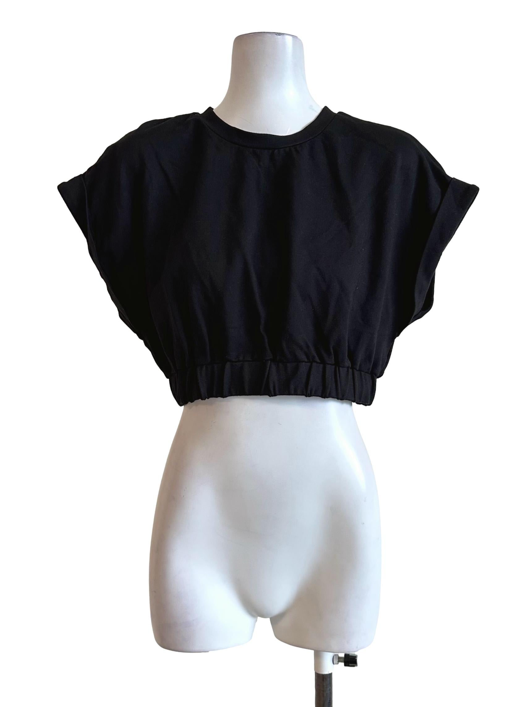 Black Round Neck Top LB