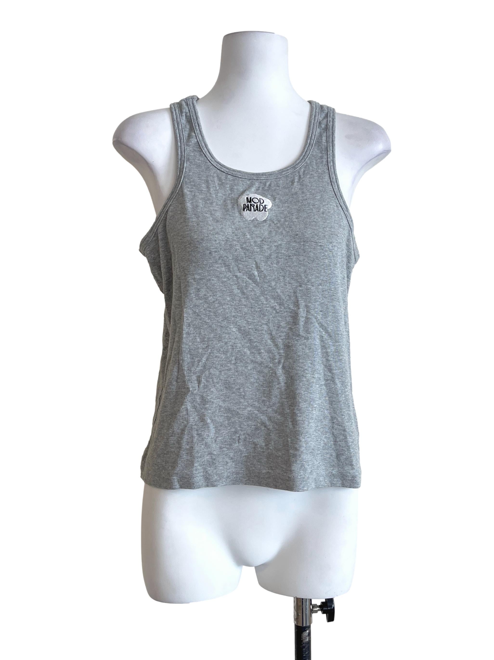 Flint Grey Scoop Sleeveless Top