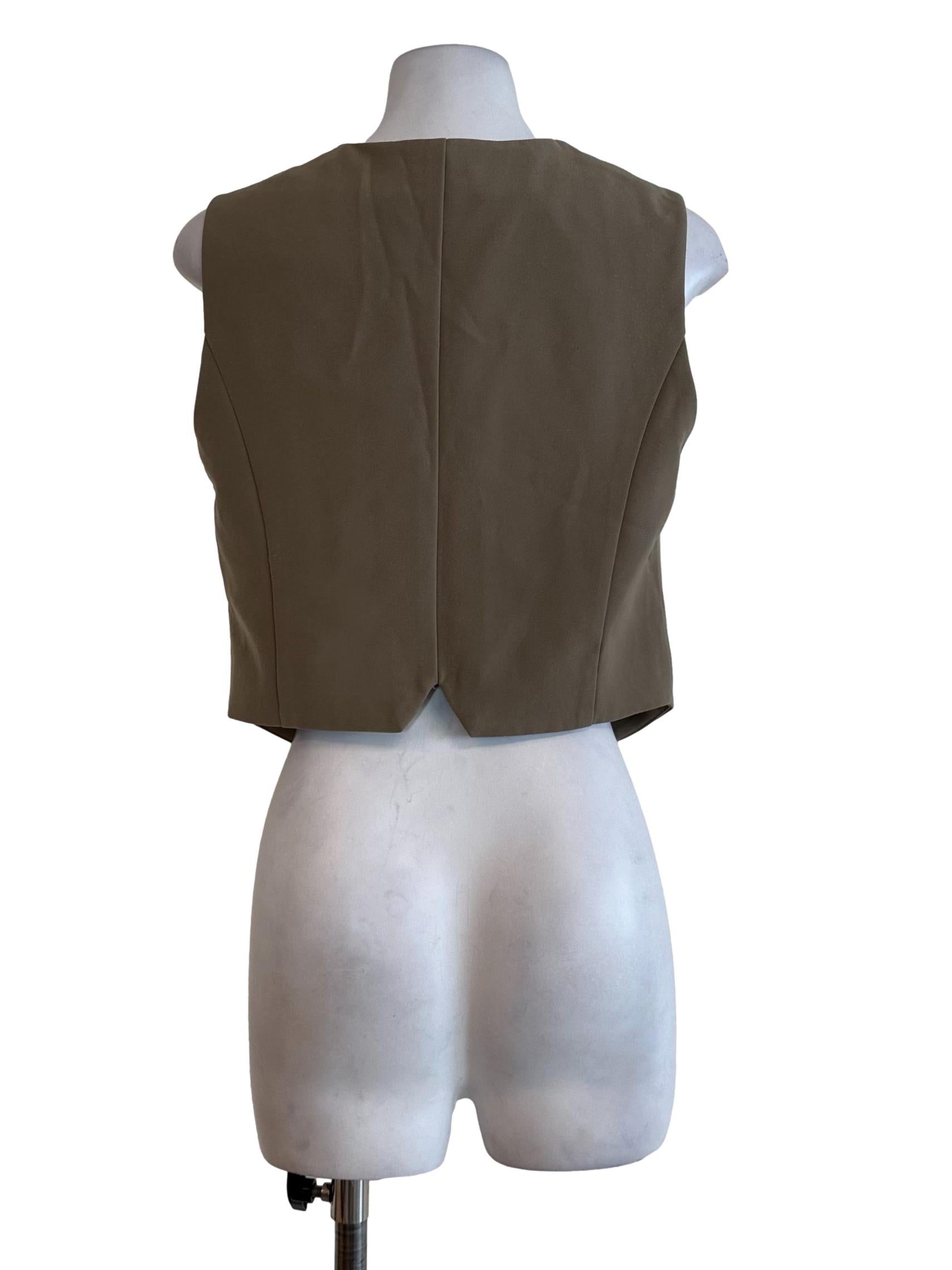 Moss Green Plain Vests