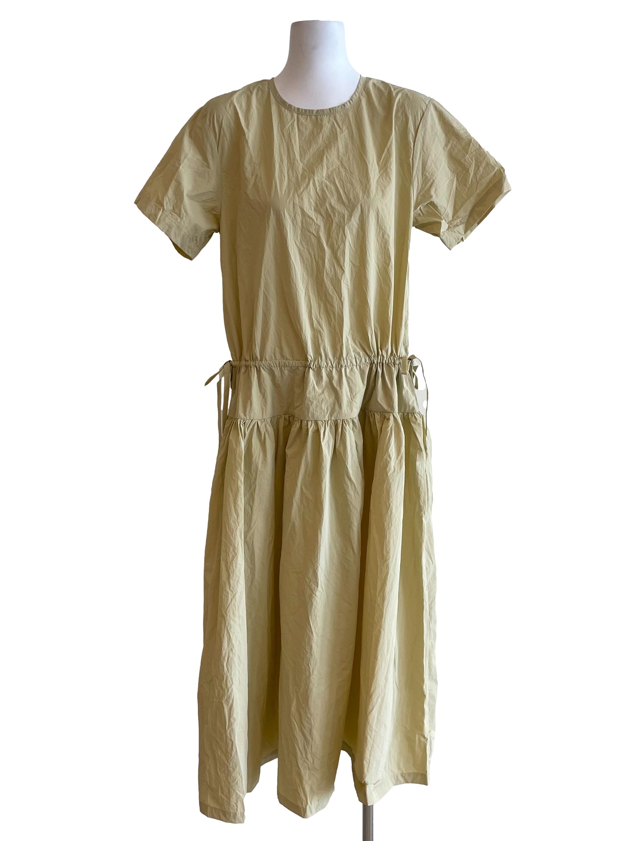Light Corn Dropwaist Tee Dress