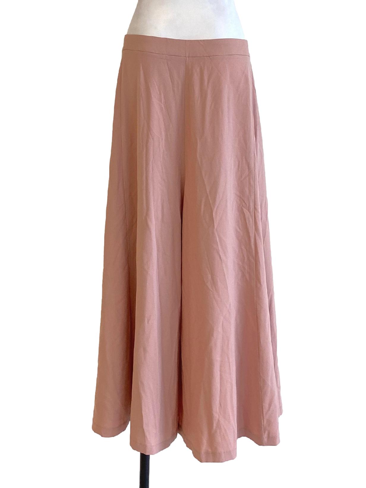 Dusty Pink Wide Leg Loose Slack Pants