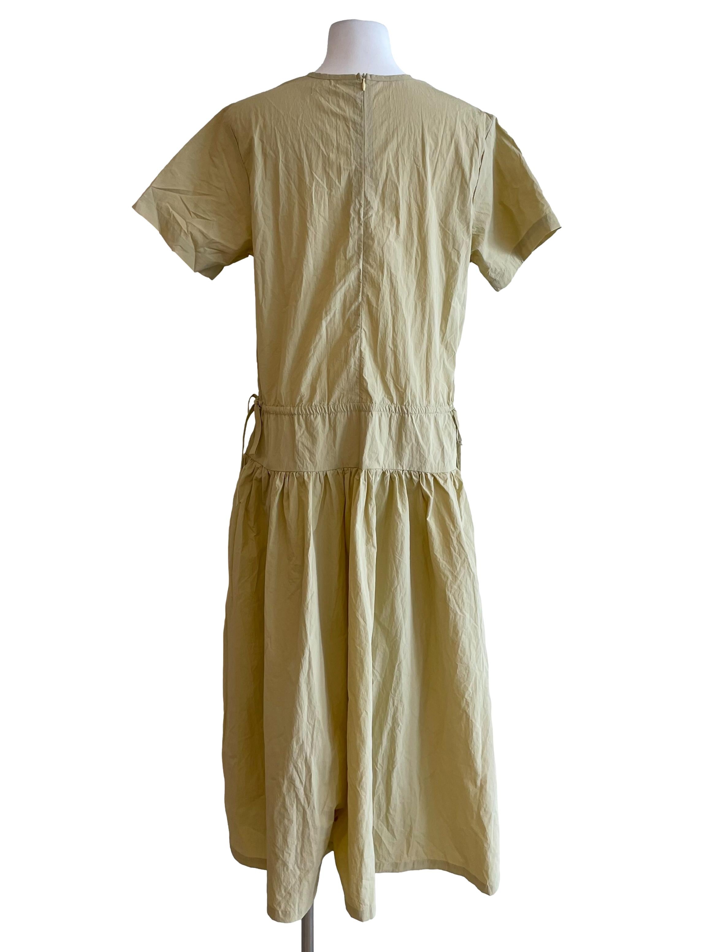 Light Corn Dropwaist Tee Dress