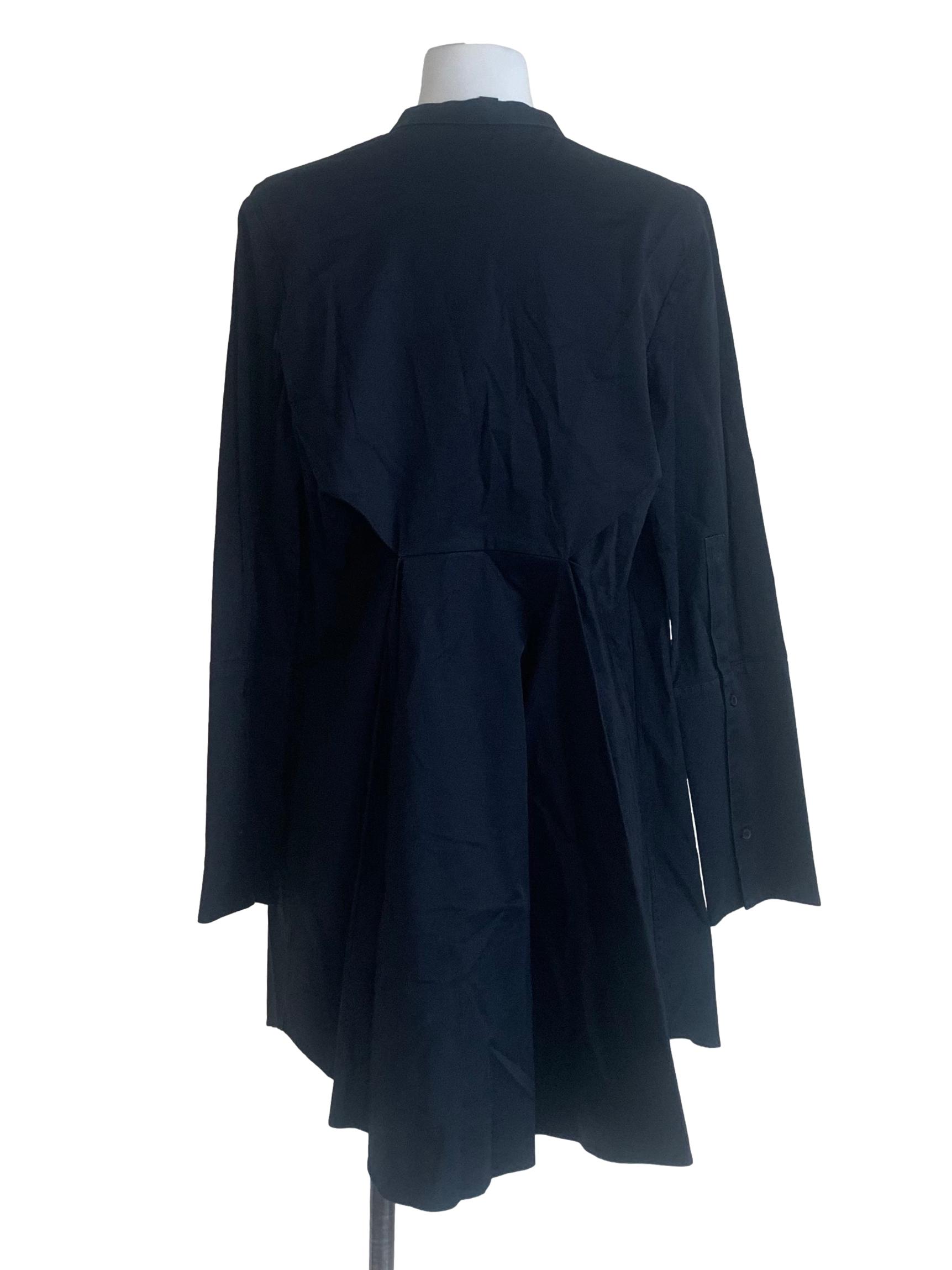 Navy Blue Collared Dress