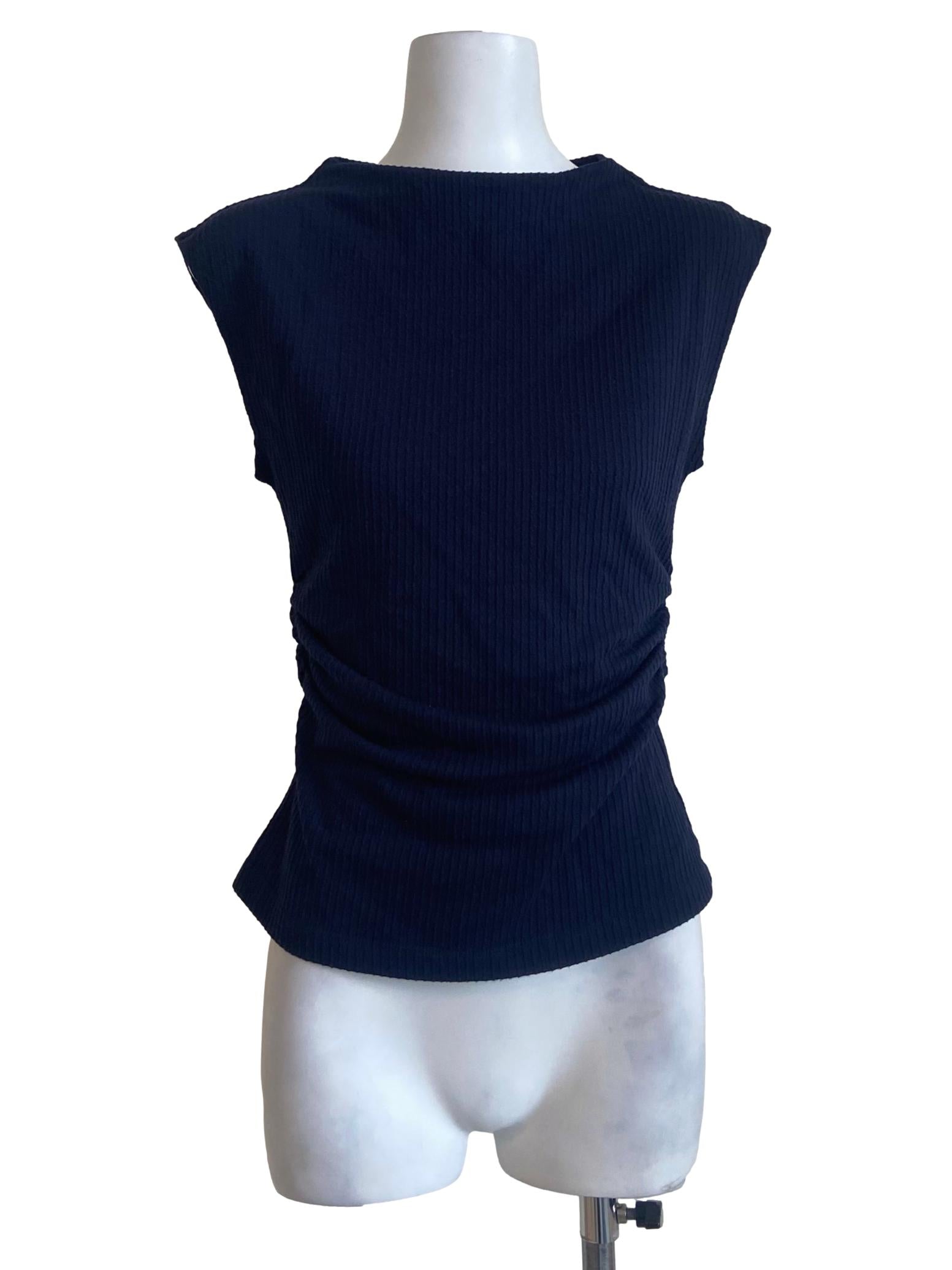 Navy Blue Halter Neck Blouse