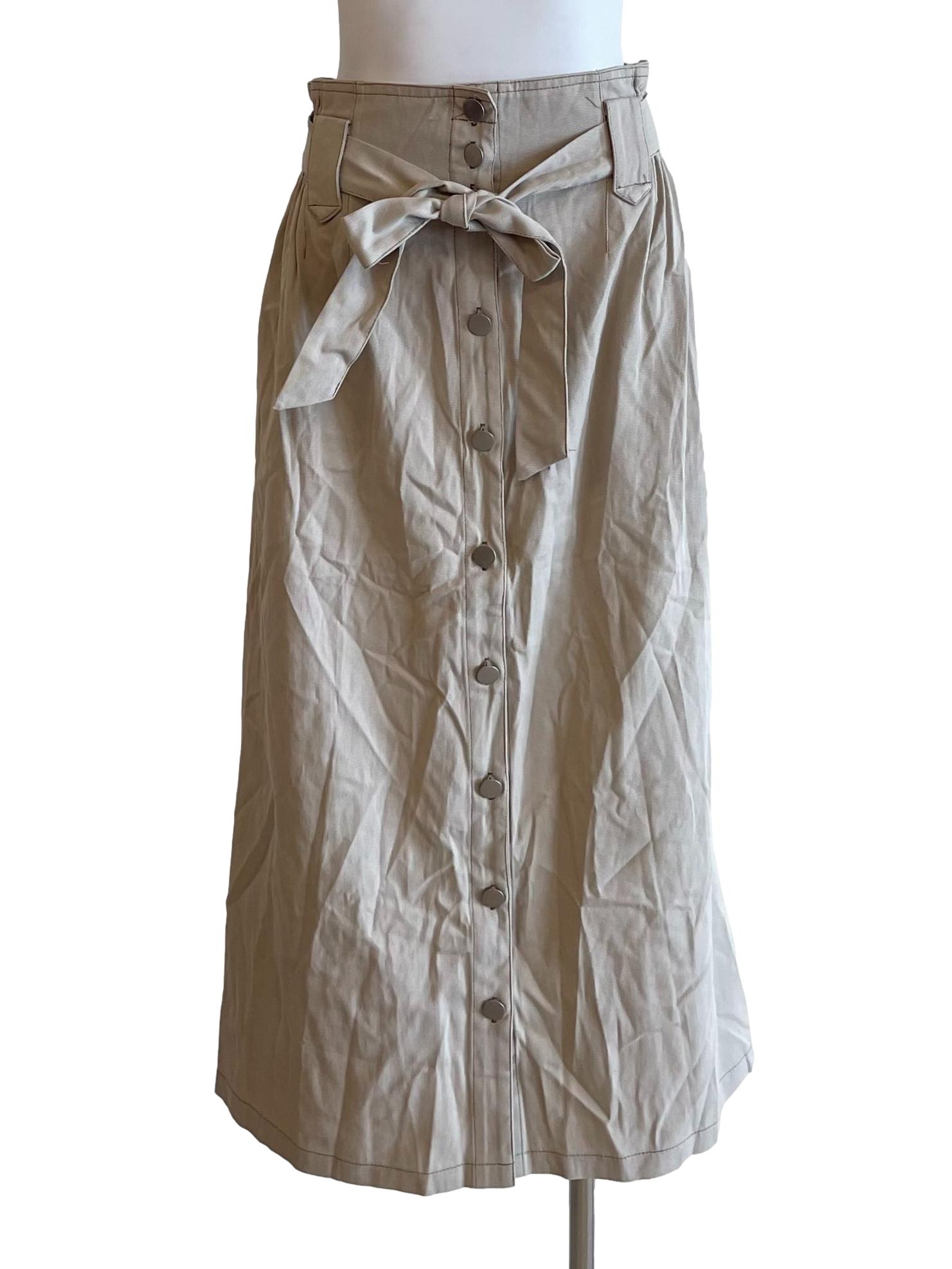 Sand Dollar Ruffle Button Up Skirt