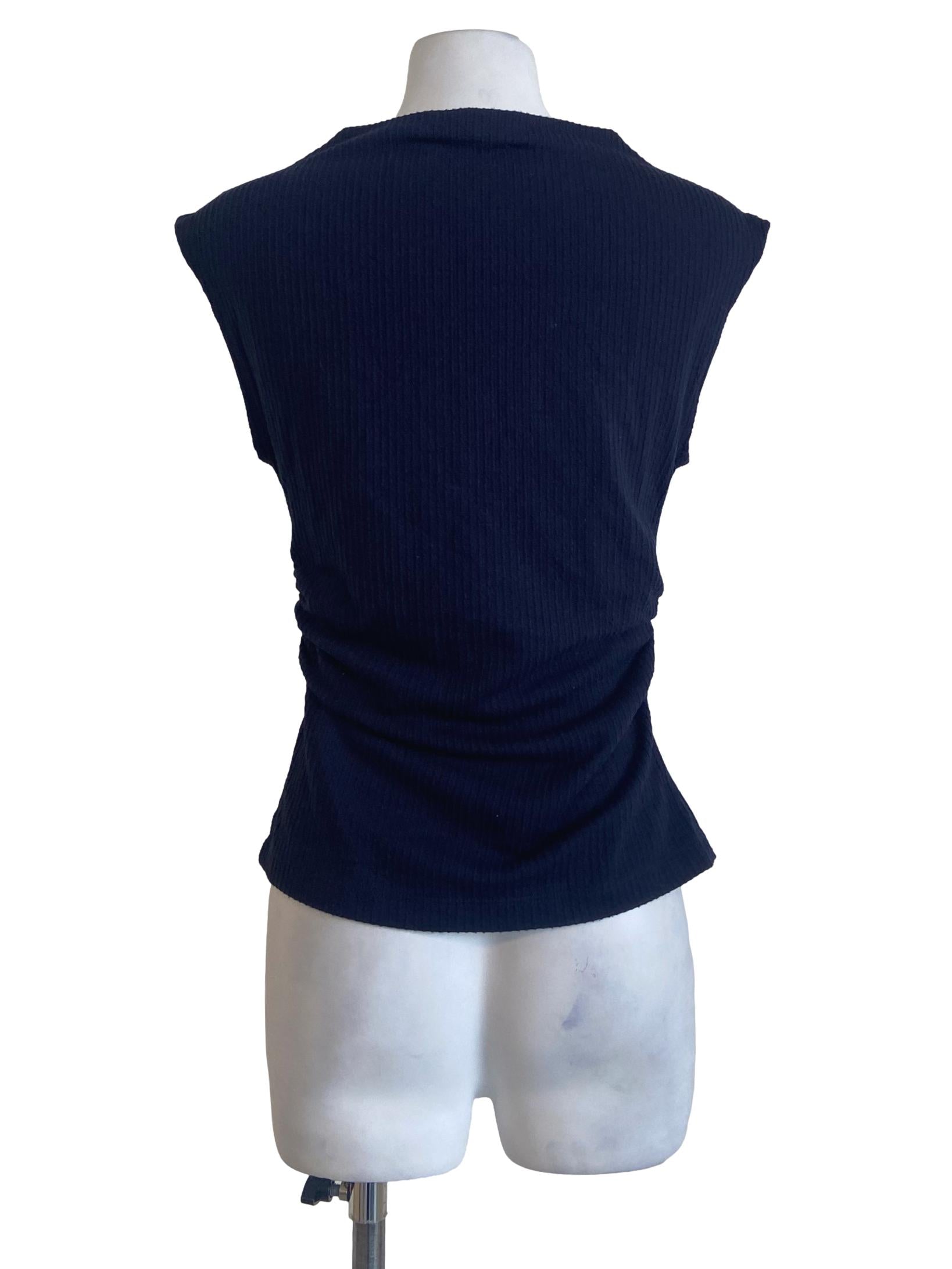 Navy Blue Halter Neck Blouse