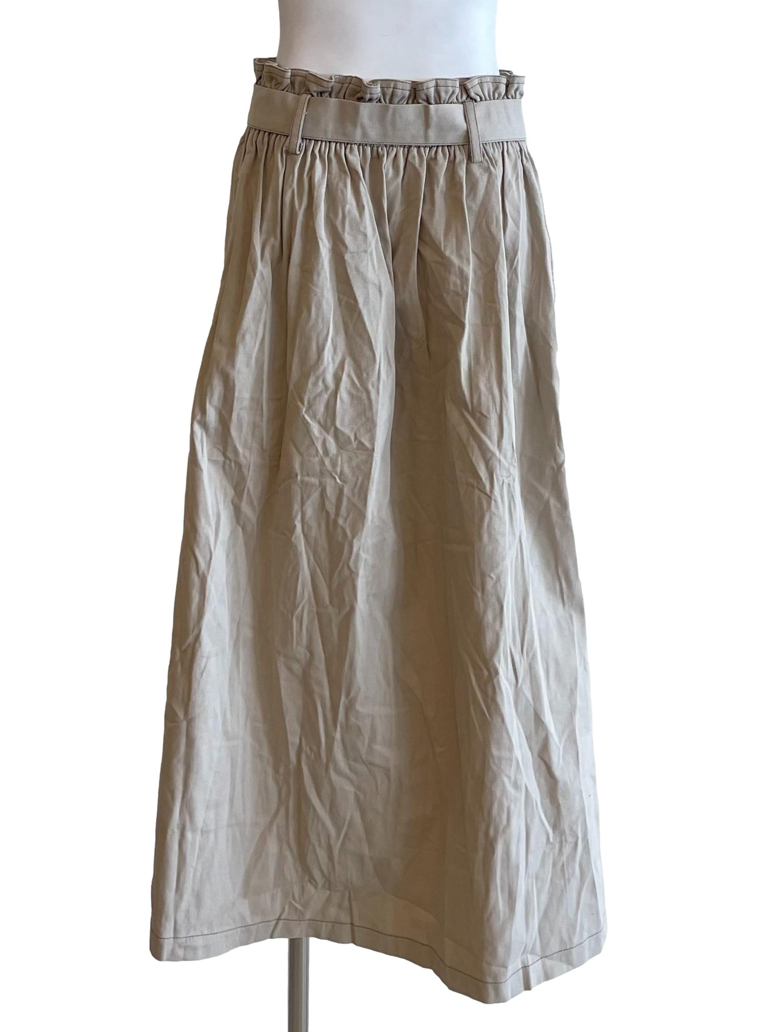 Sand Dollar Ruffle Button Up Skirt