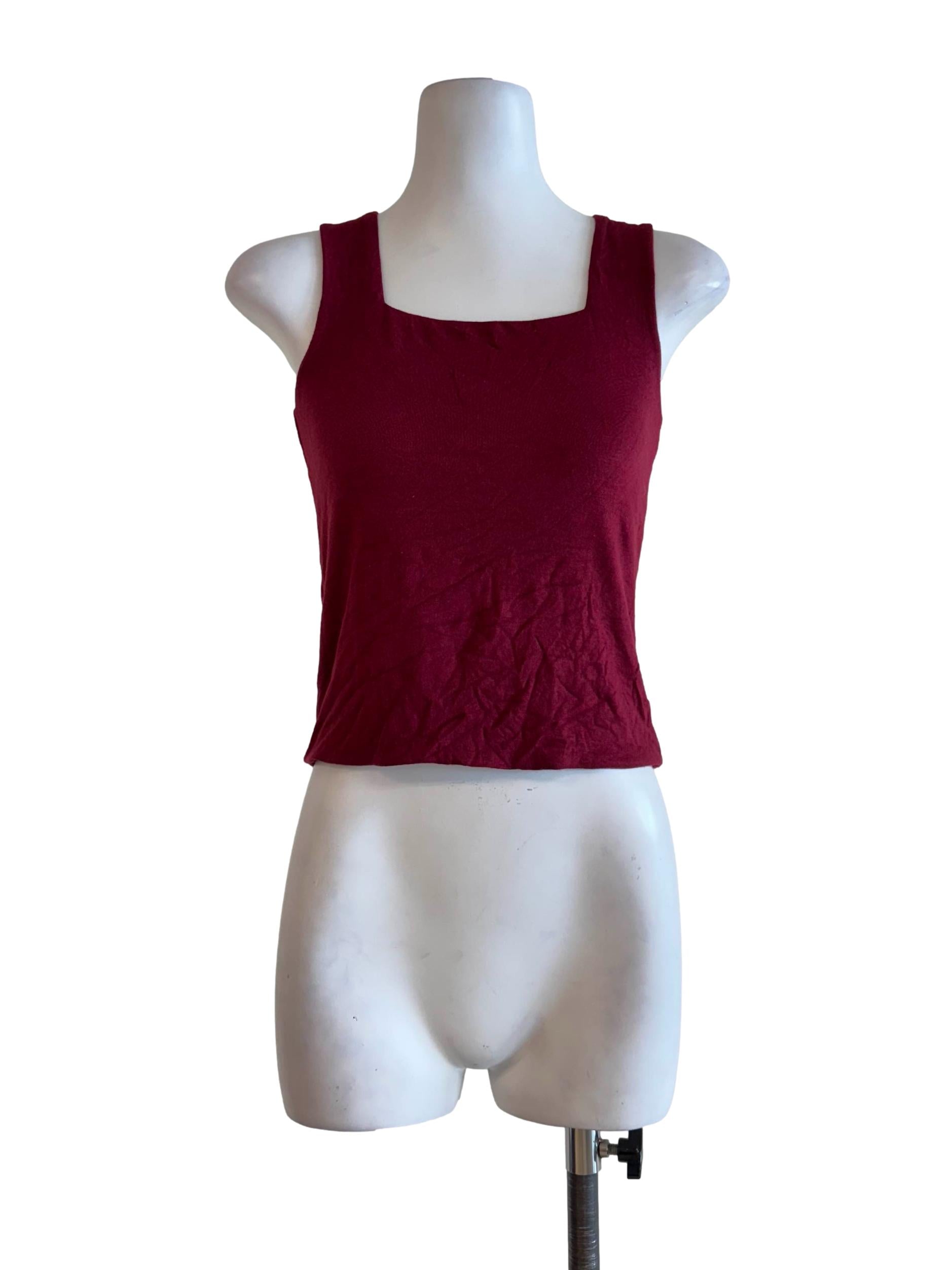Maroon Jewel Neck Cut Shirt