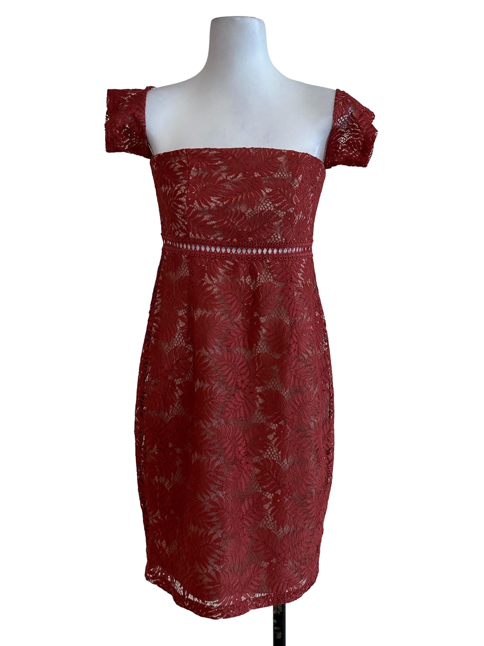 Candy Pink Lace Dress