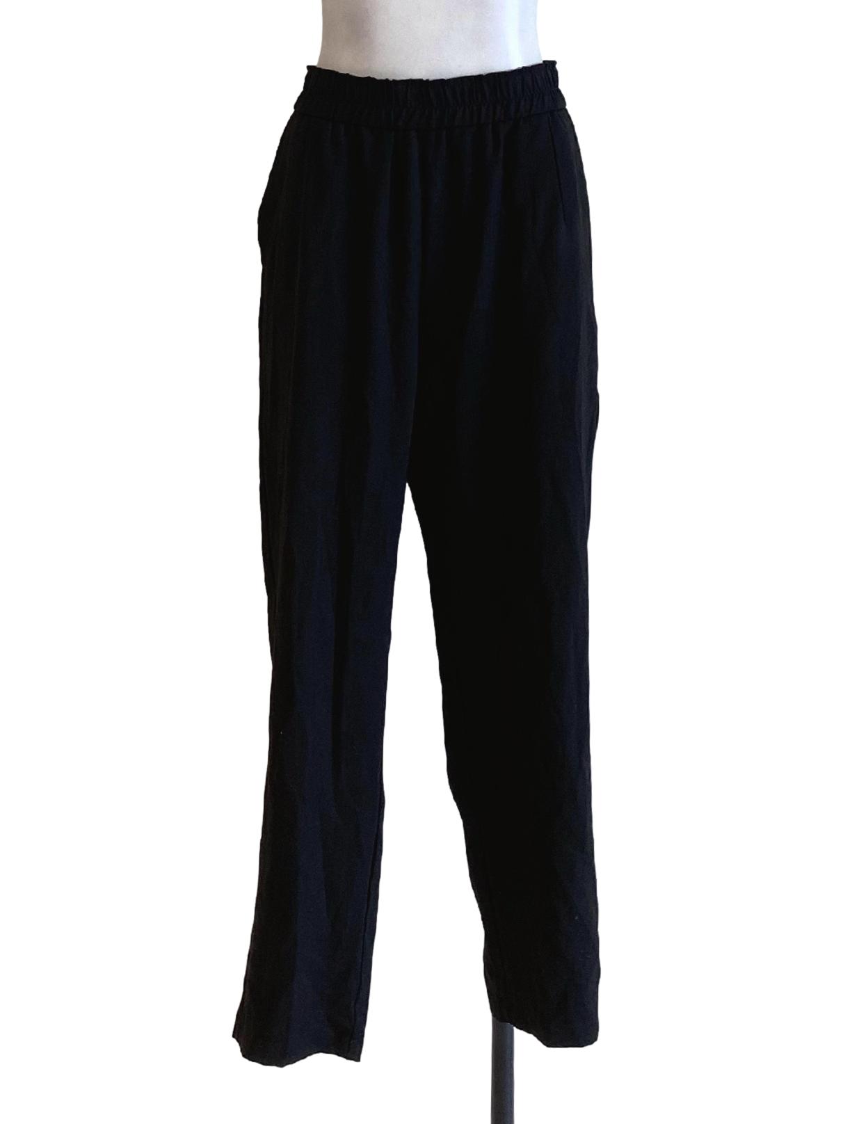 Shadow Black Stretchy Waist Fit Track Pants