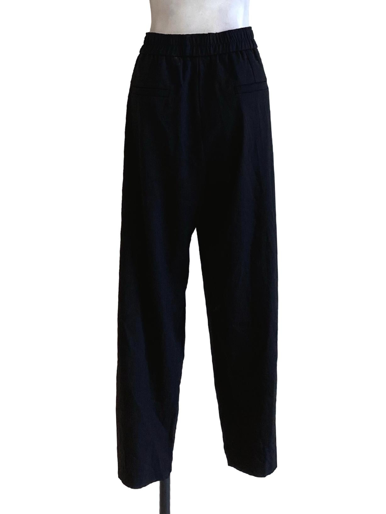 Shadow Black Stretchy Waist Fit Track Pants
