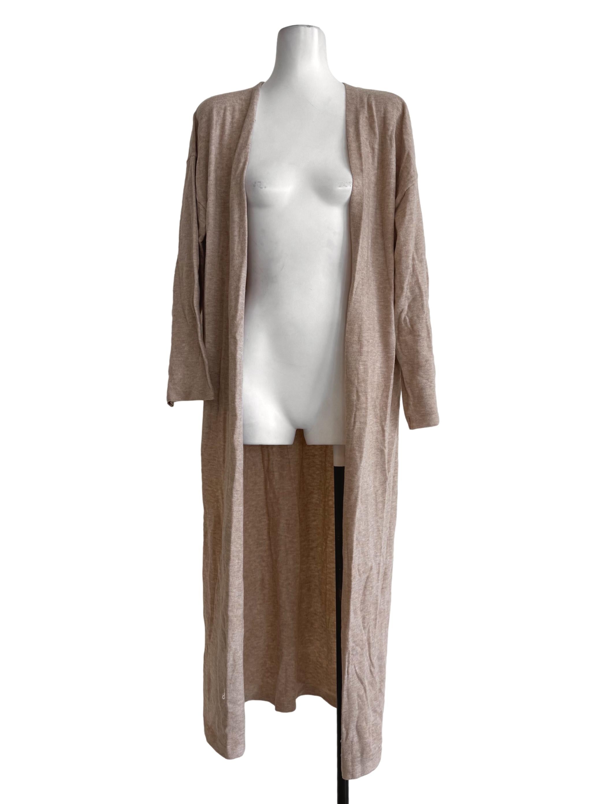 Tan Brown Long Cardigan