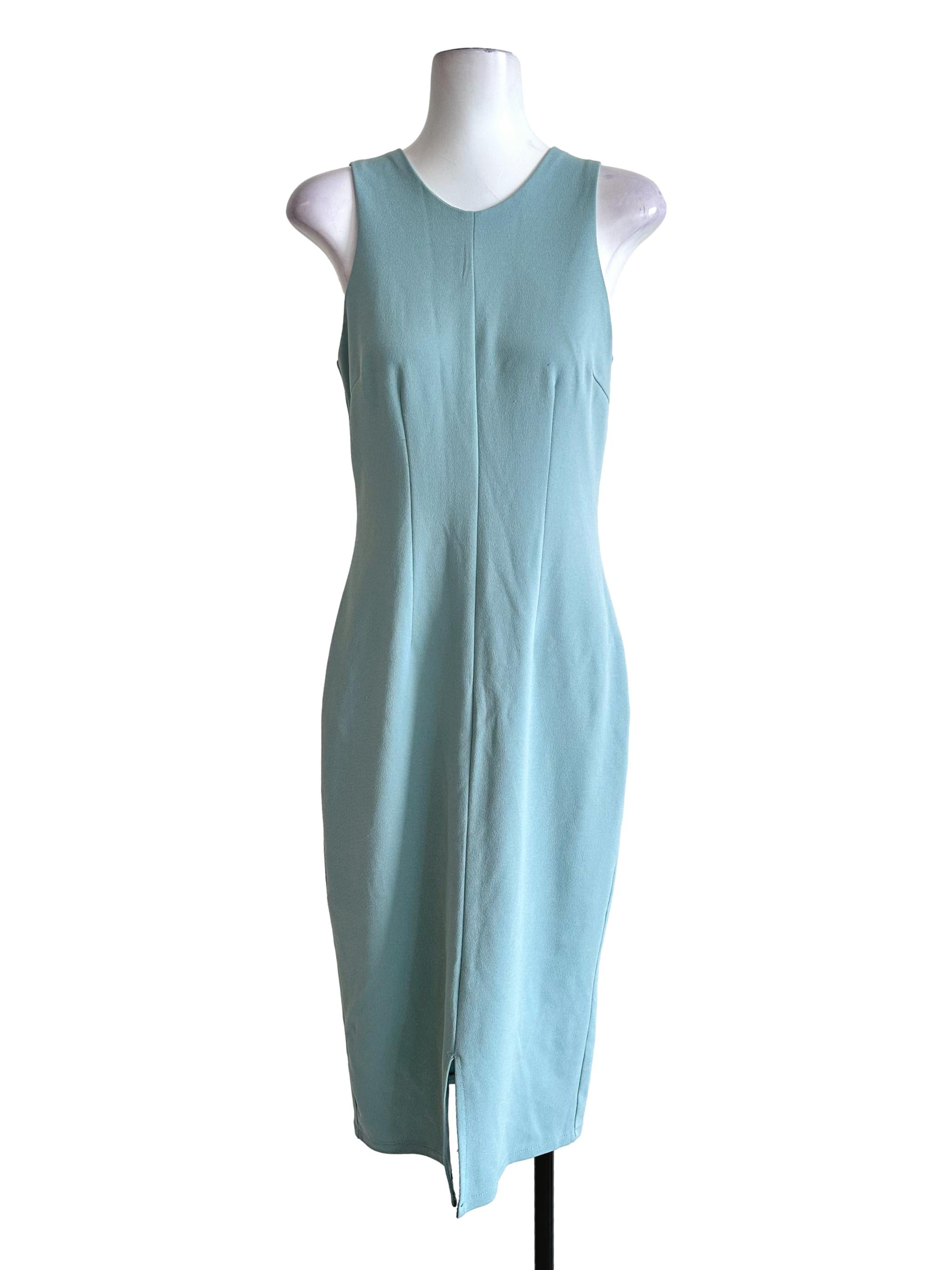 Arctic Blue Sleeveless Maxi Dress