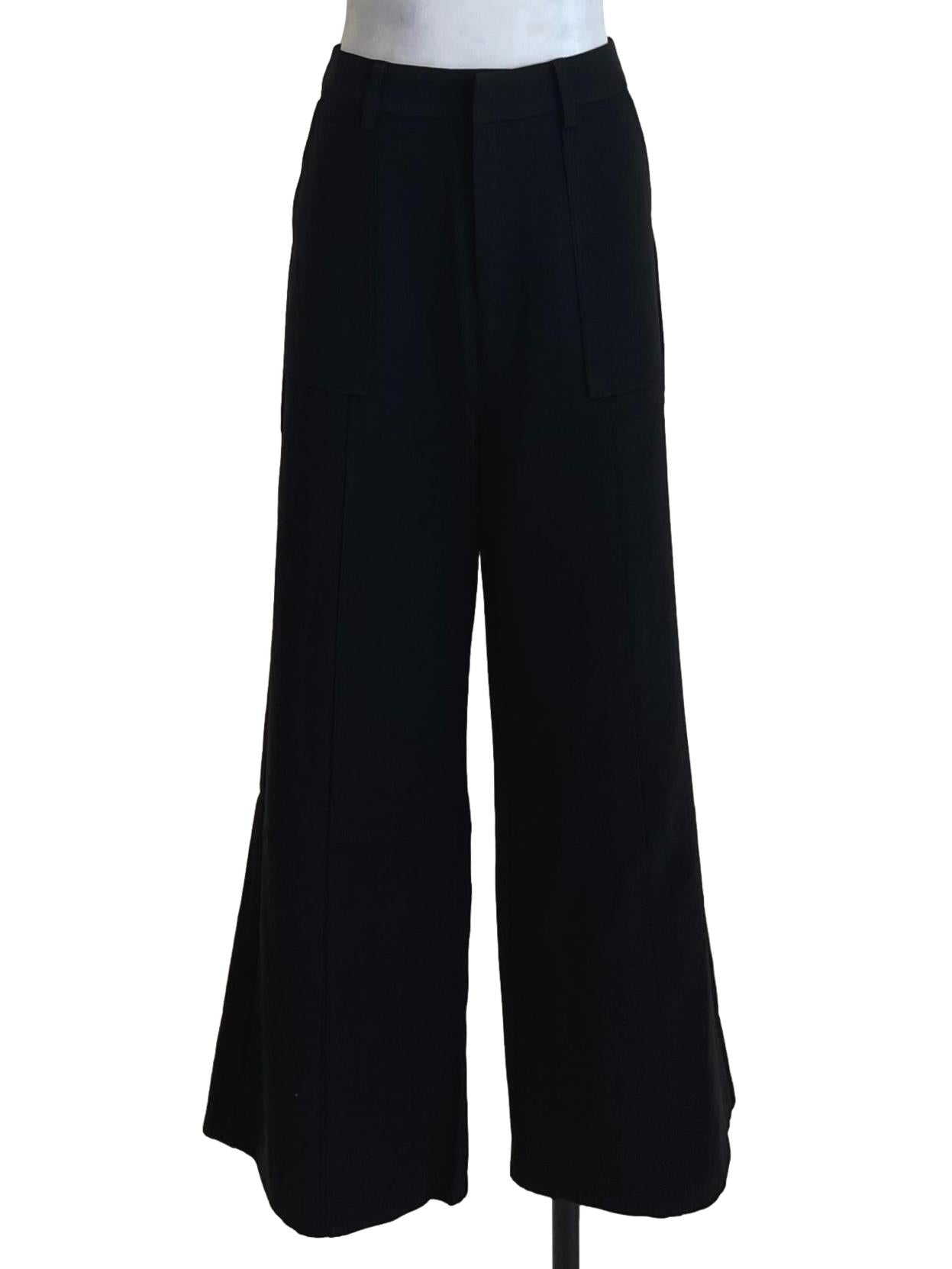 Black High-Waisted Formal Pants