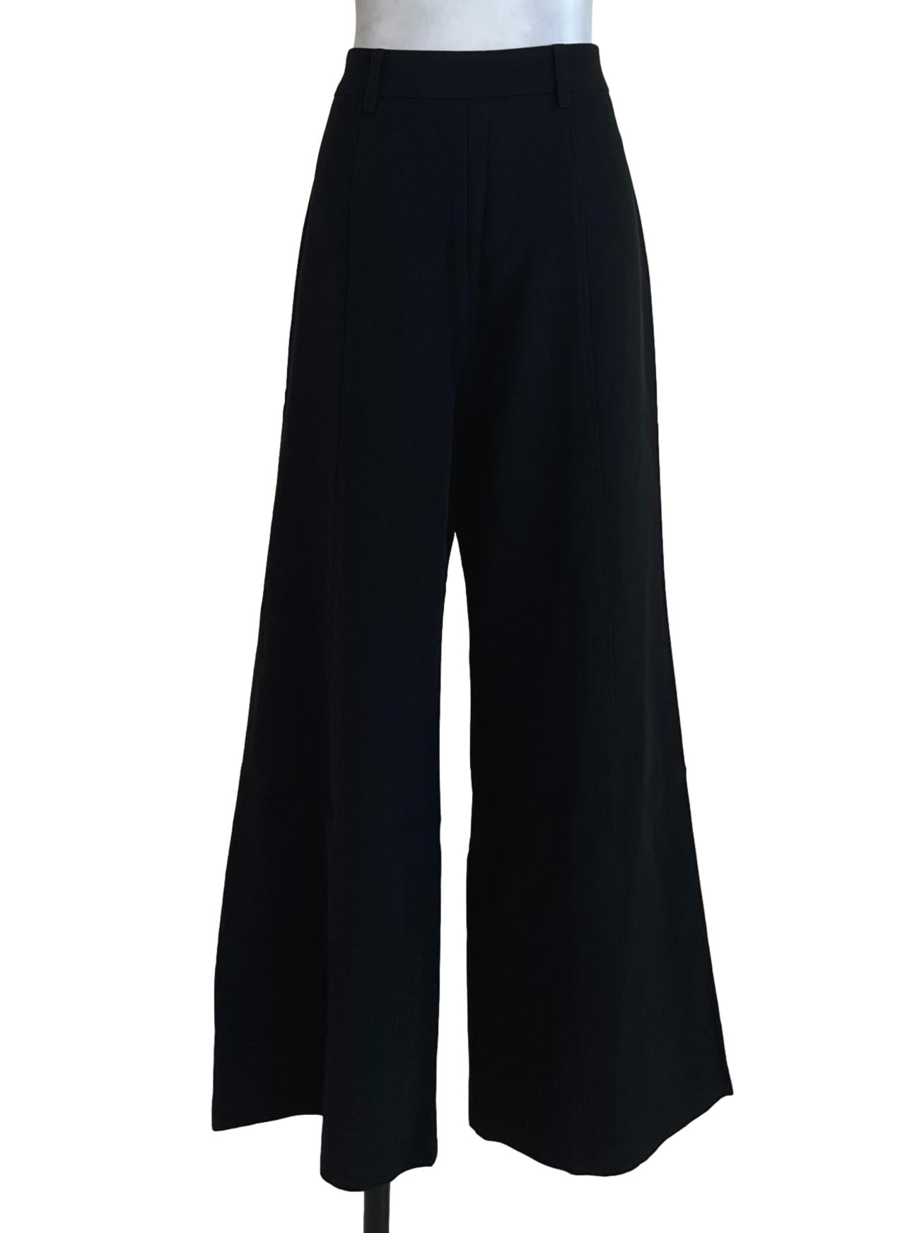 Black High-Waisted Formal Pants