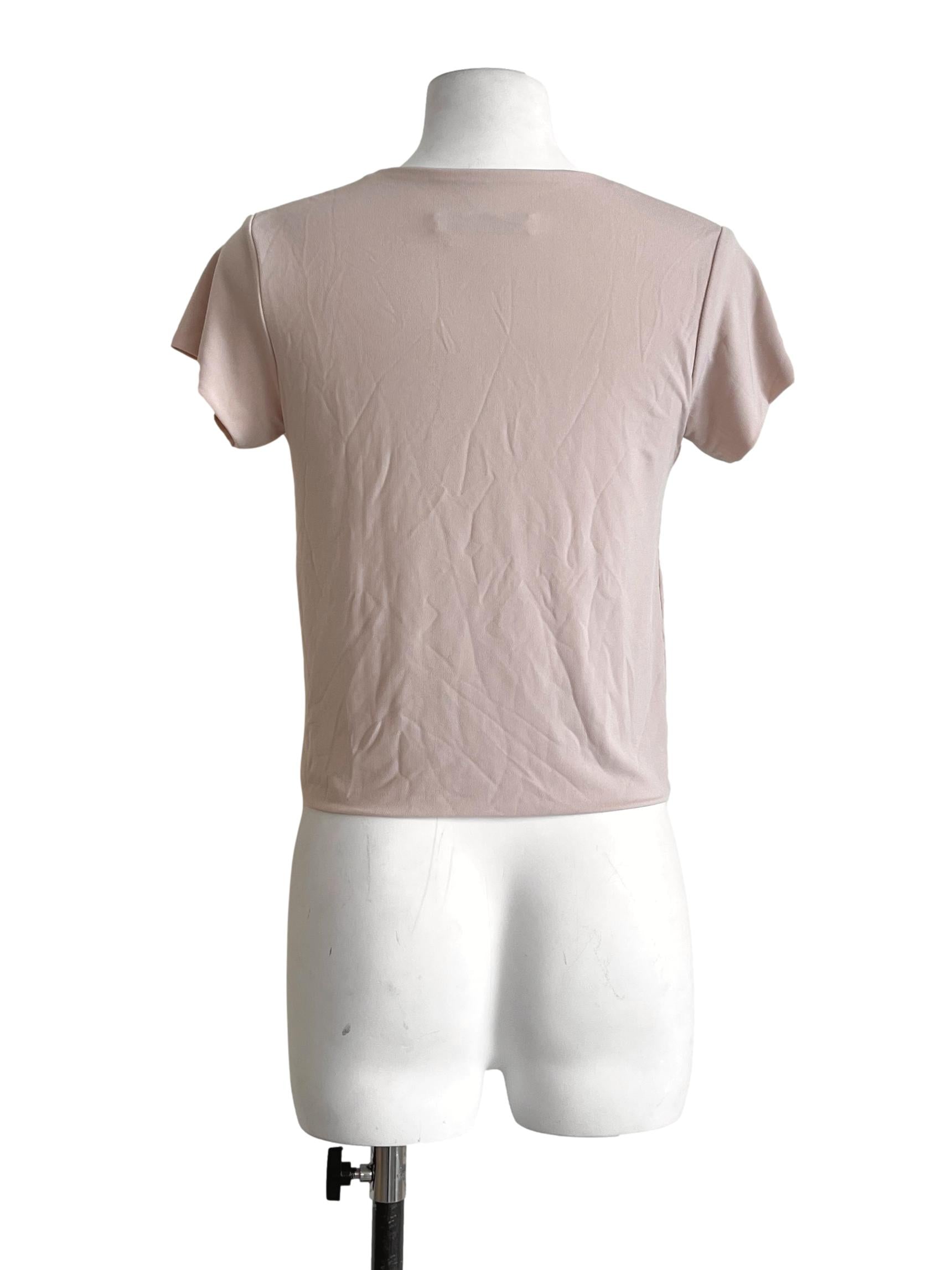 Champagne Brown Halter Short Sleeve Top