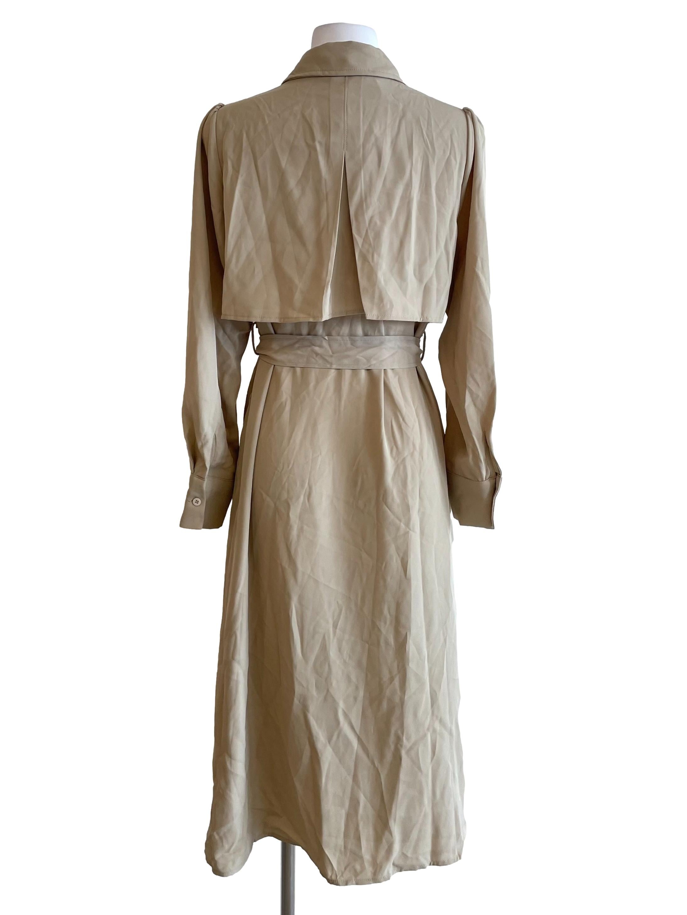 Beige Layer Shirt Dress