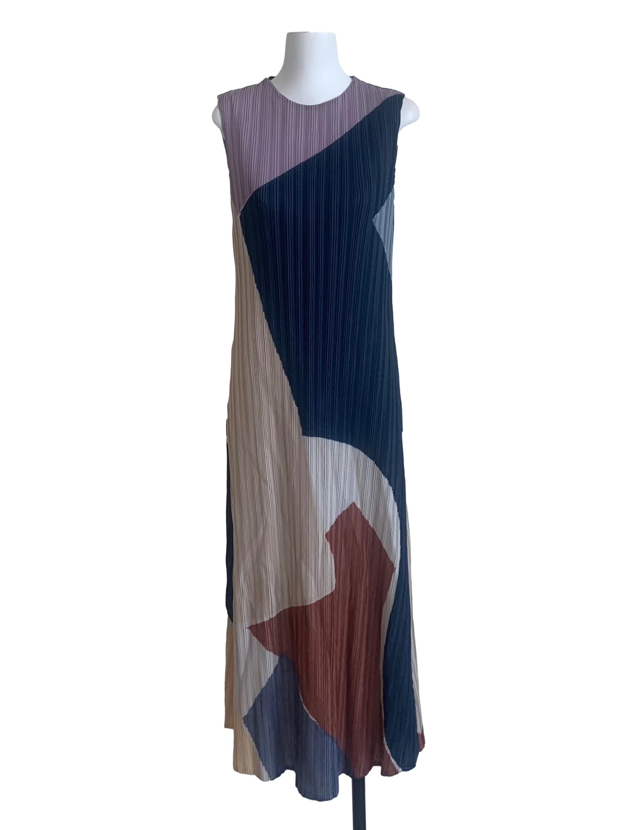 Night Interlude Plissé Pleated Dress OSN