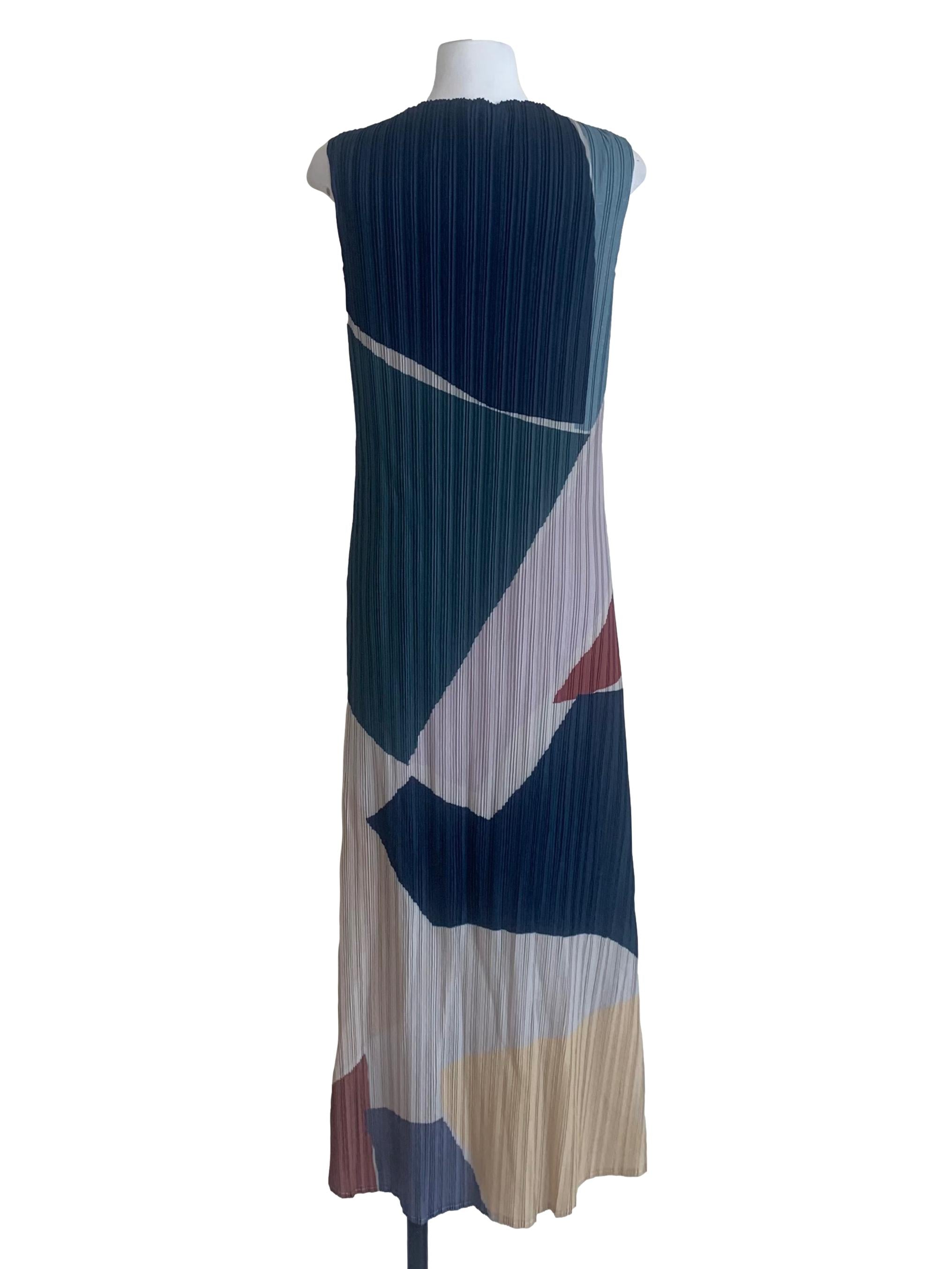 Night Interlude Plissé Pleated Dress OSN