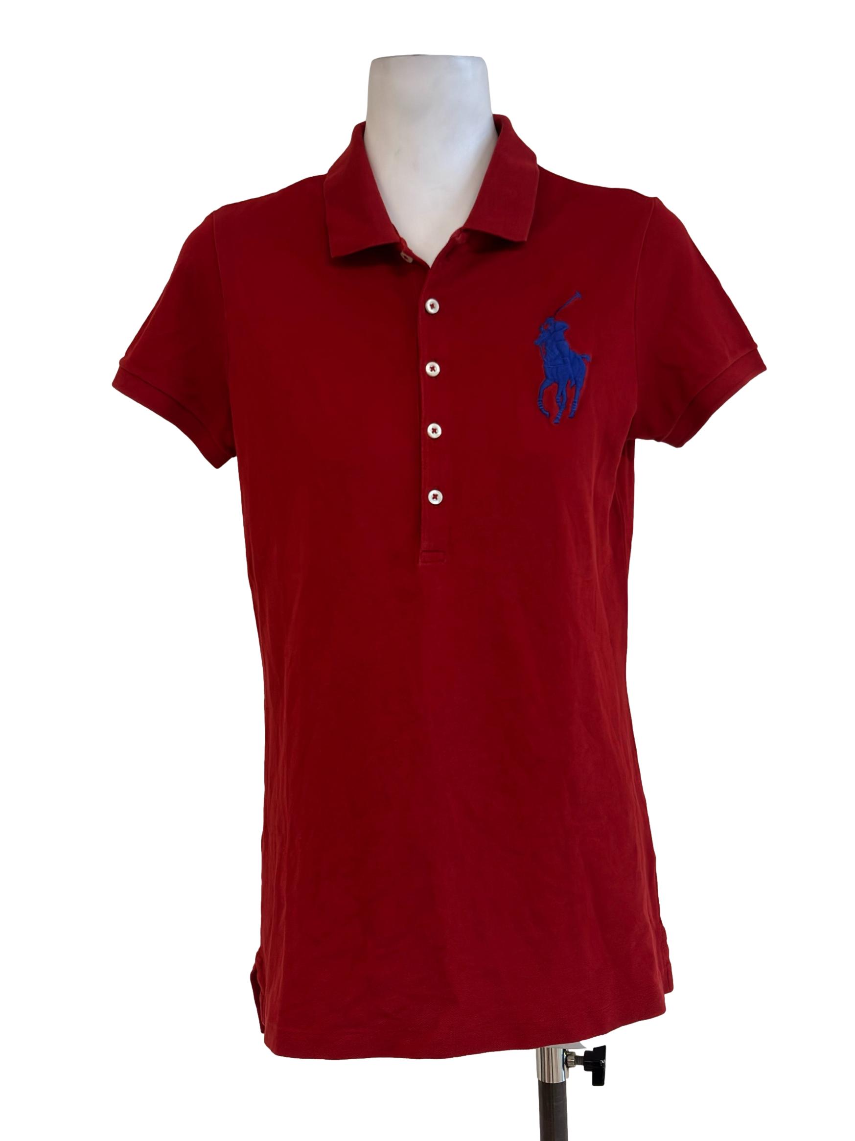 Red Logo Polo Tee
