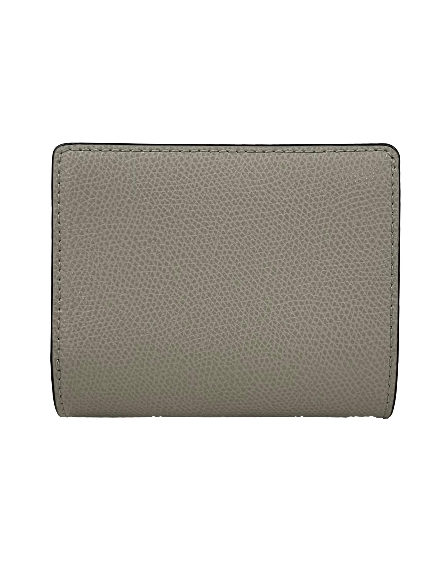 Grey Camelia Compact Leather Wallet