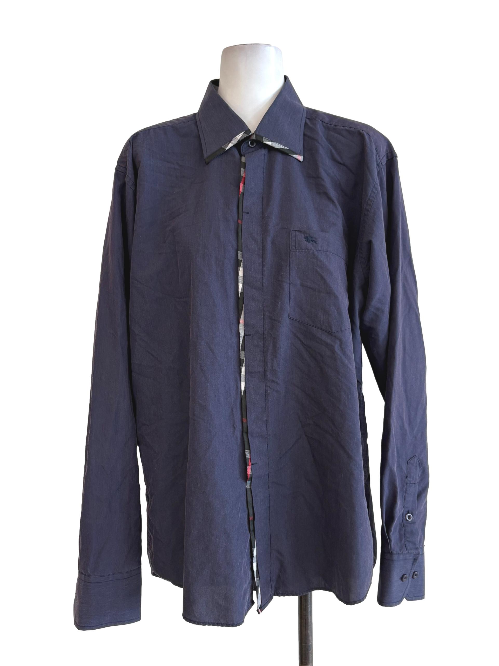 Indigo Blue Button Up Shirt
