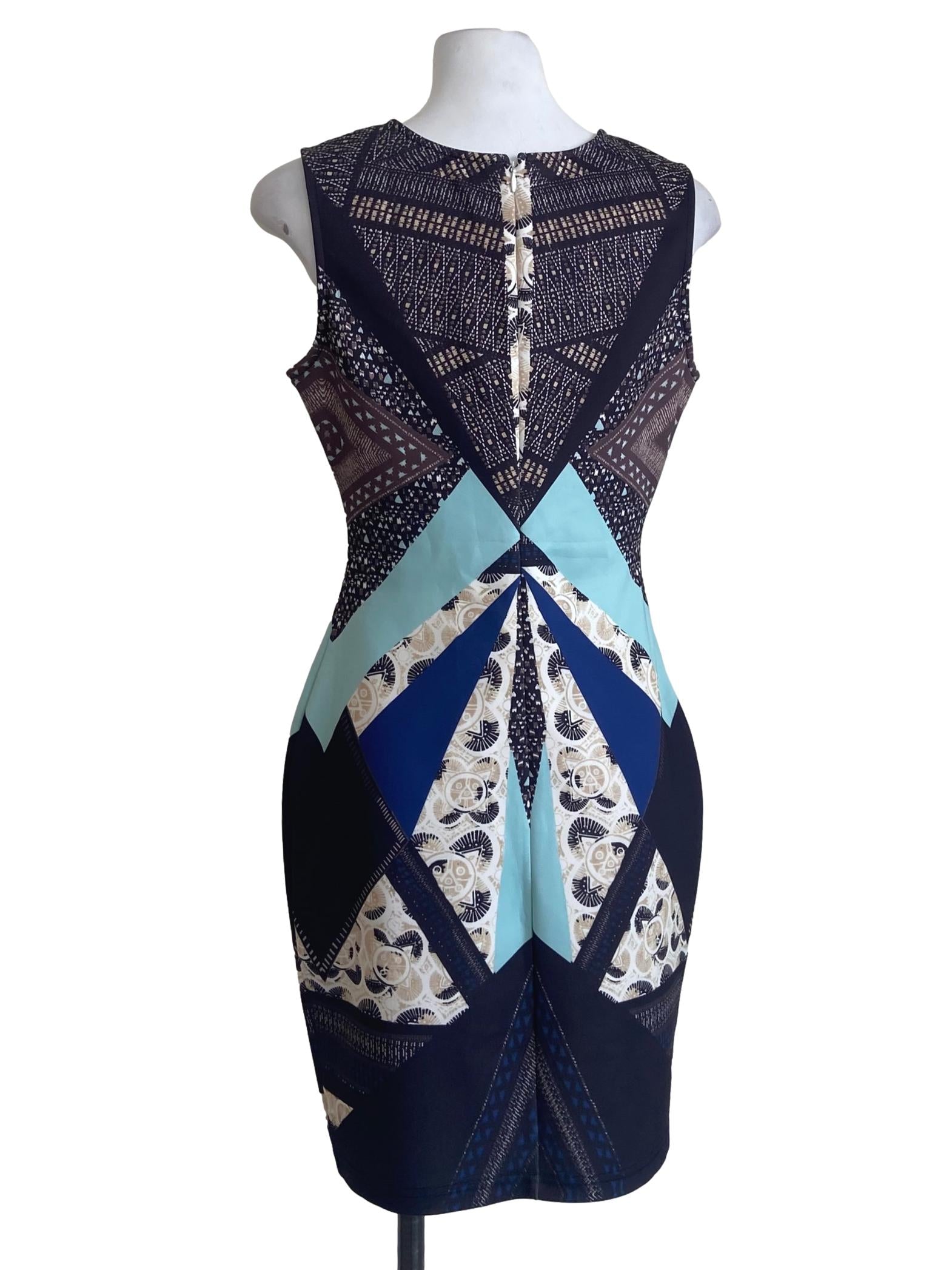 Black & Blue A-Line Dress