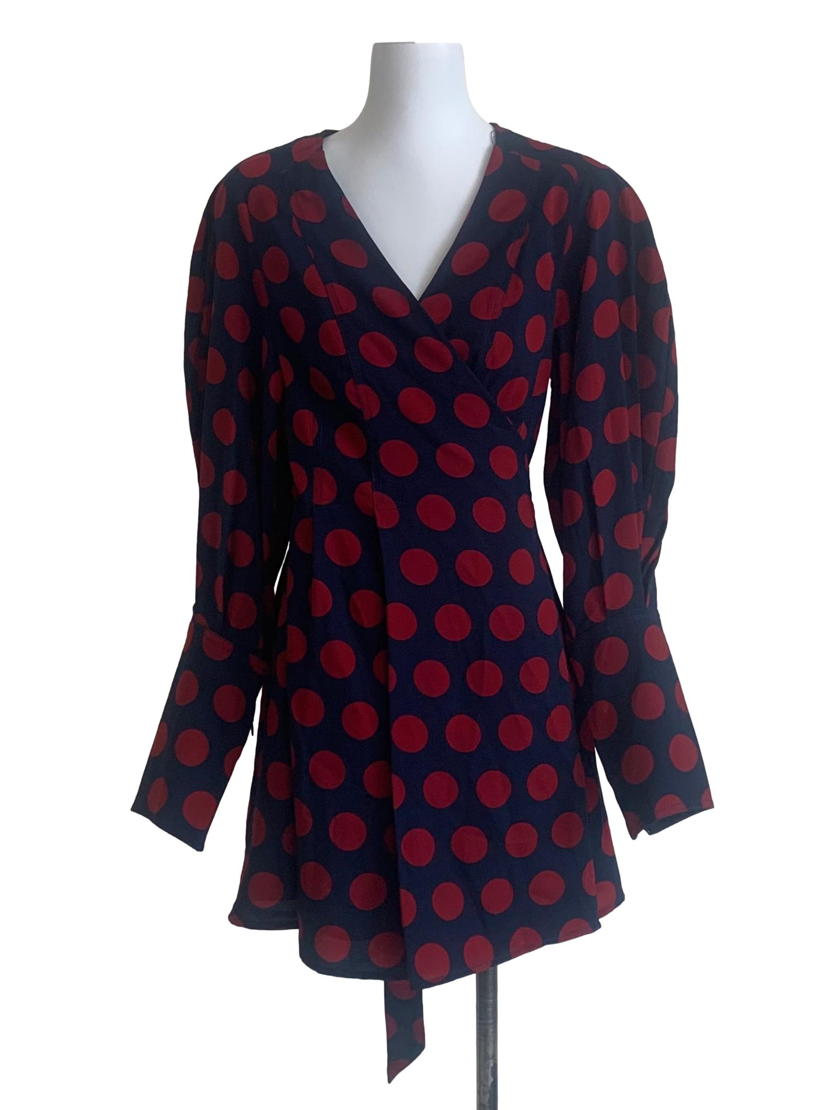 Berry Blue Polkadot Dress