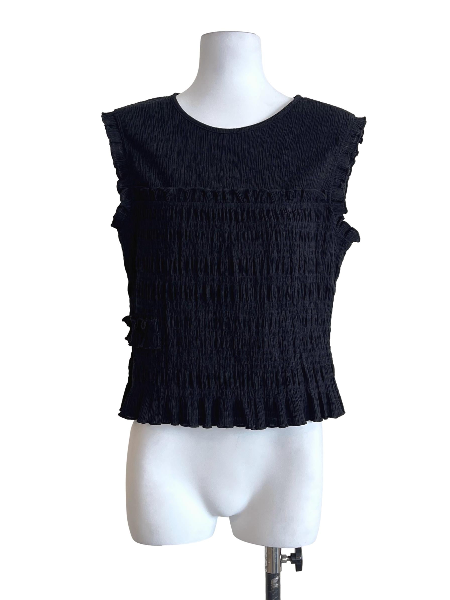 Ink Black Halter Sleeveless Top