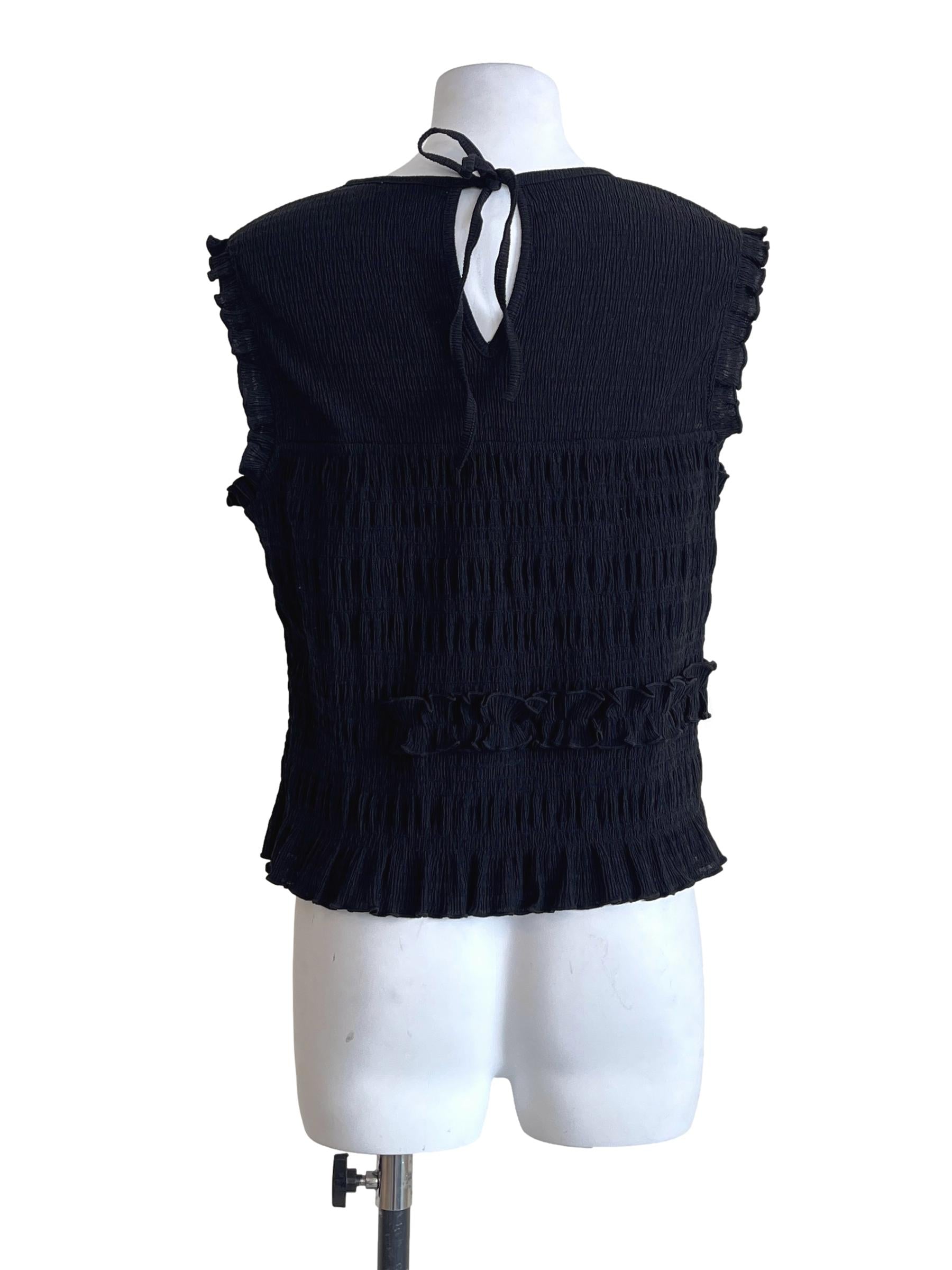 Ink Black Halter Sleeveless Top