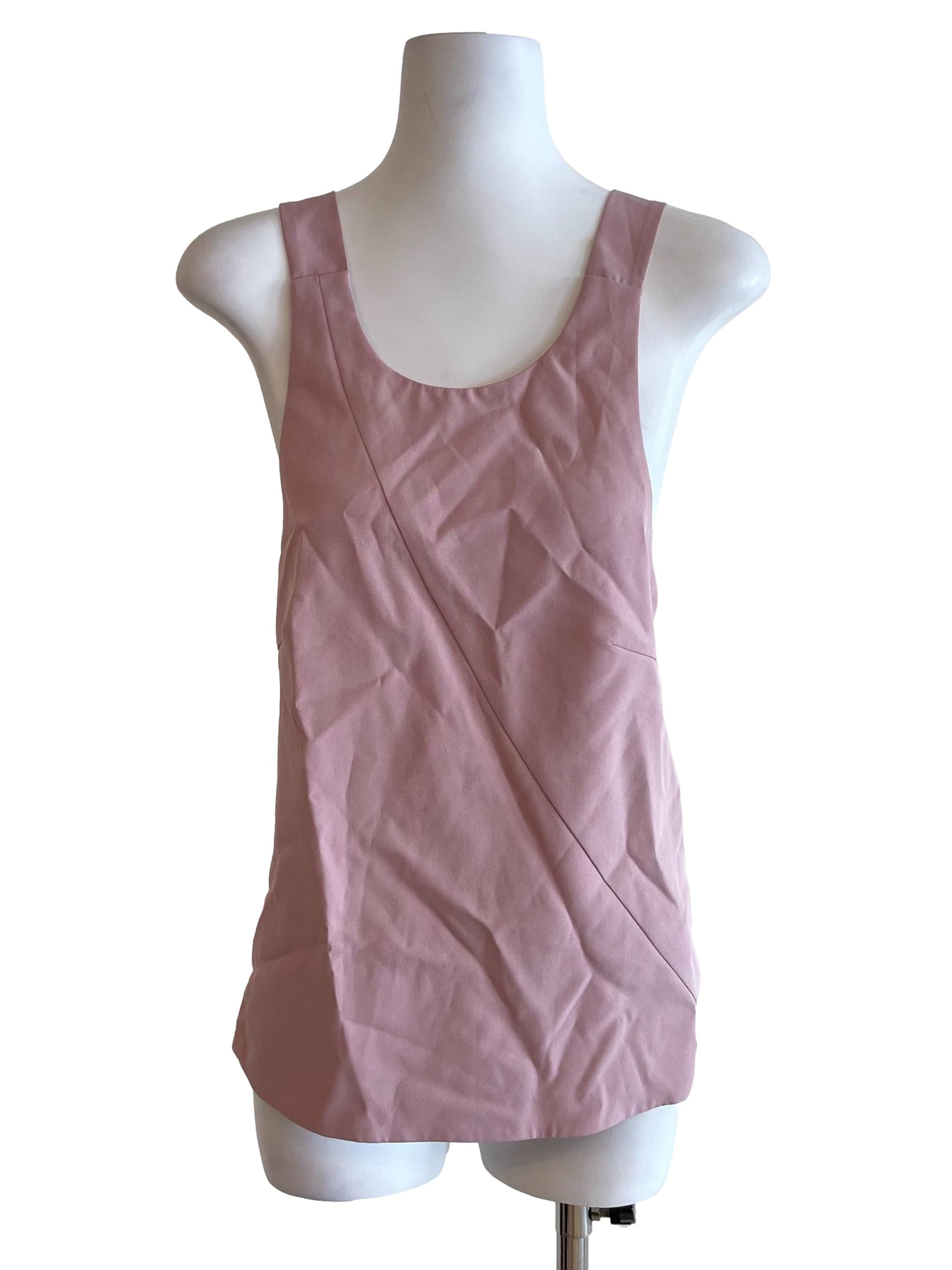 Rose Pink Crossed Back Top