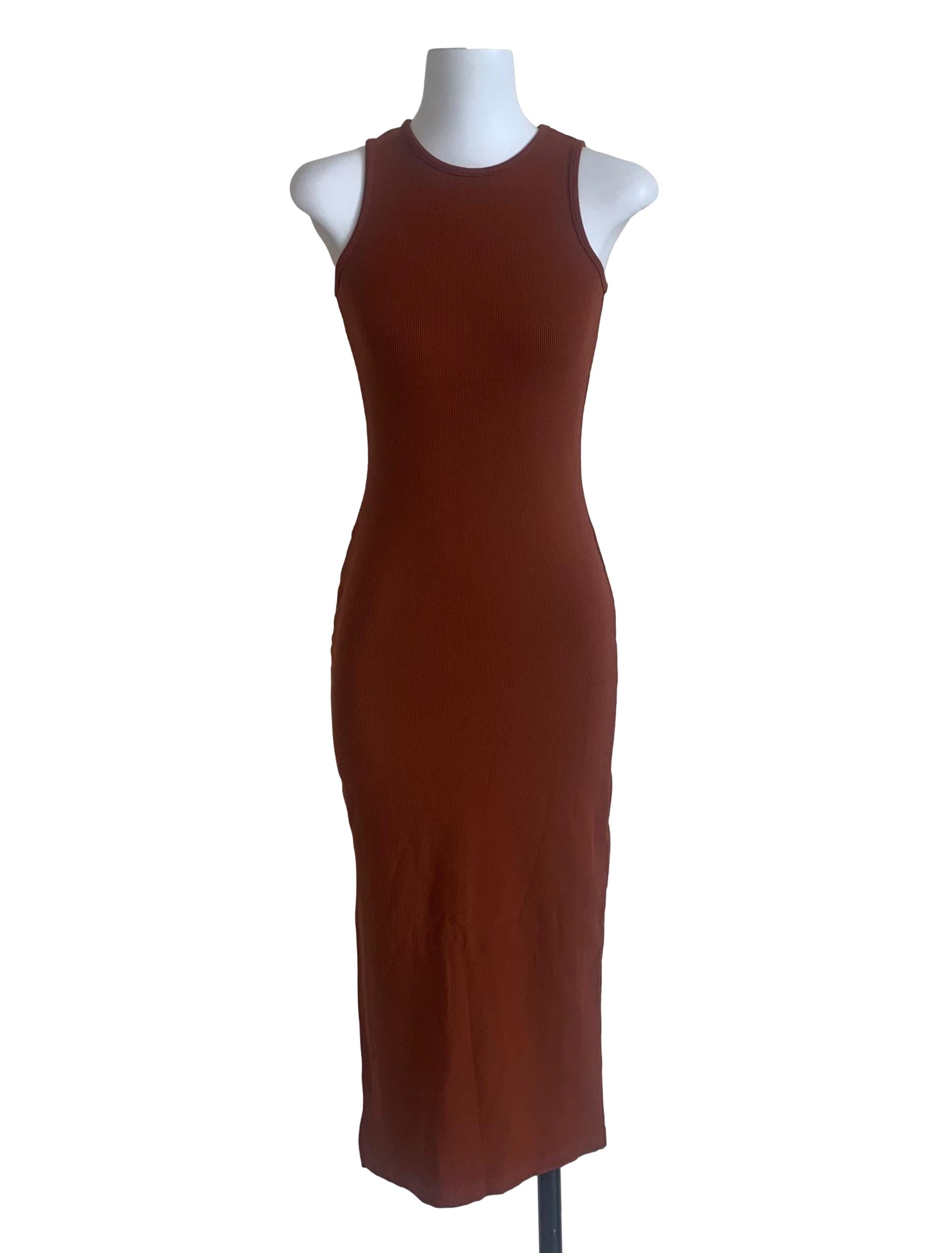 Gingerbread Brown Bodycon Dress