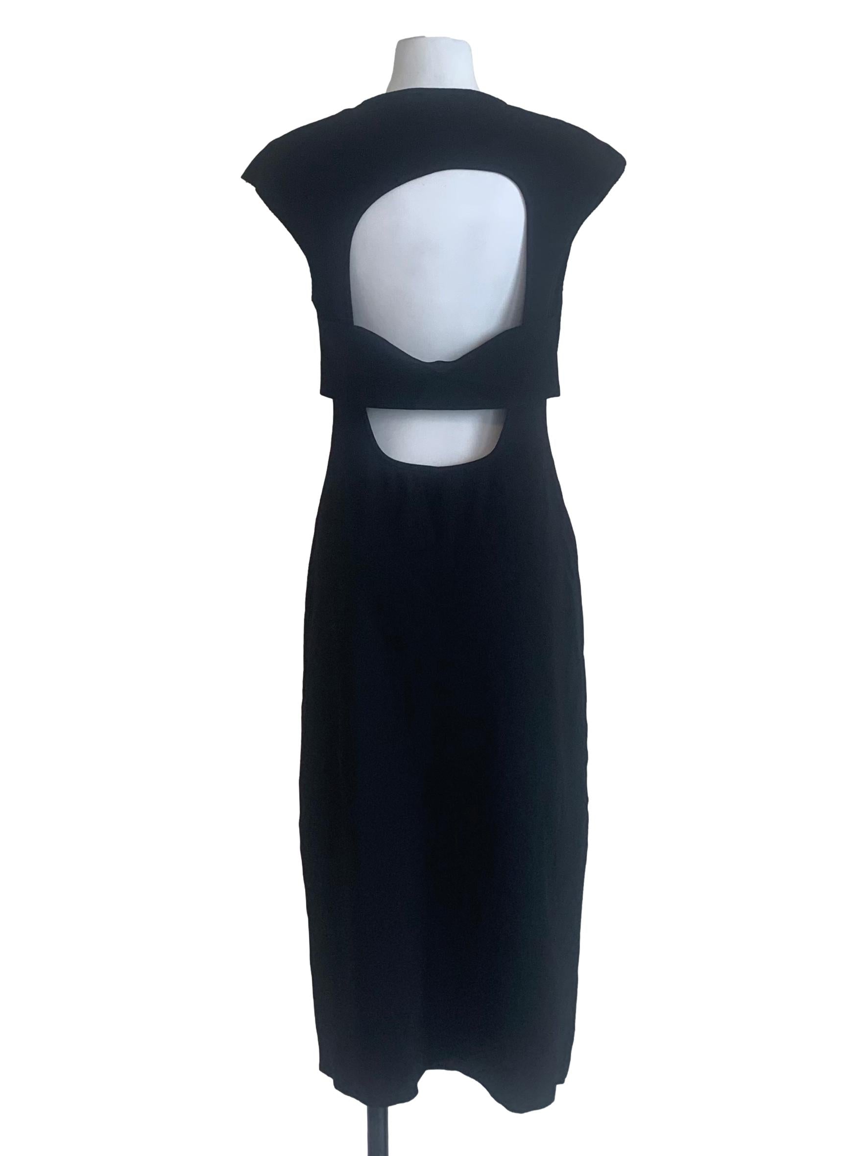Ebony Black Cut Out Bodycon Dress