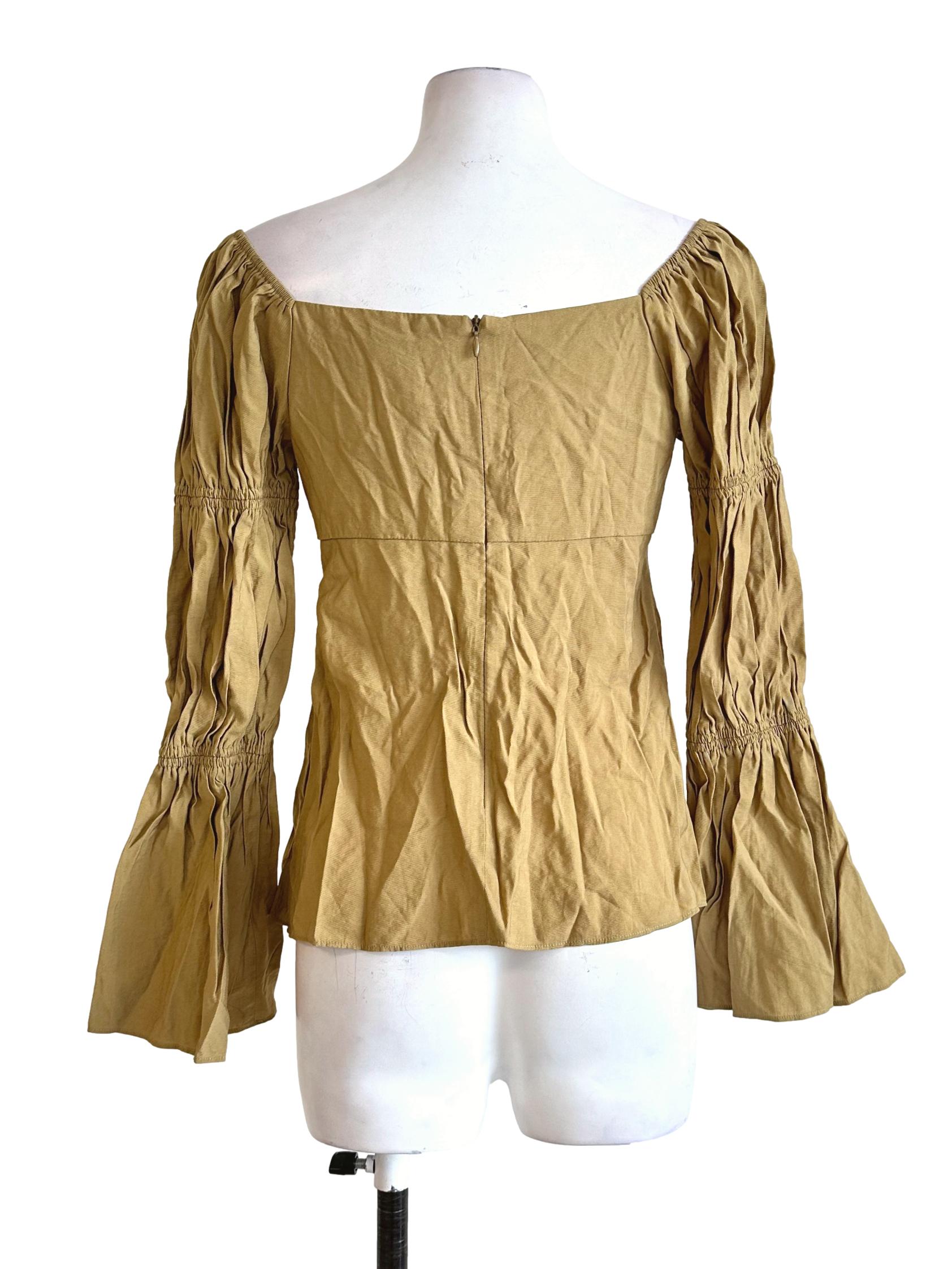 Corn Yellow Long Sleeves Top