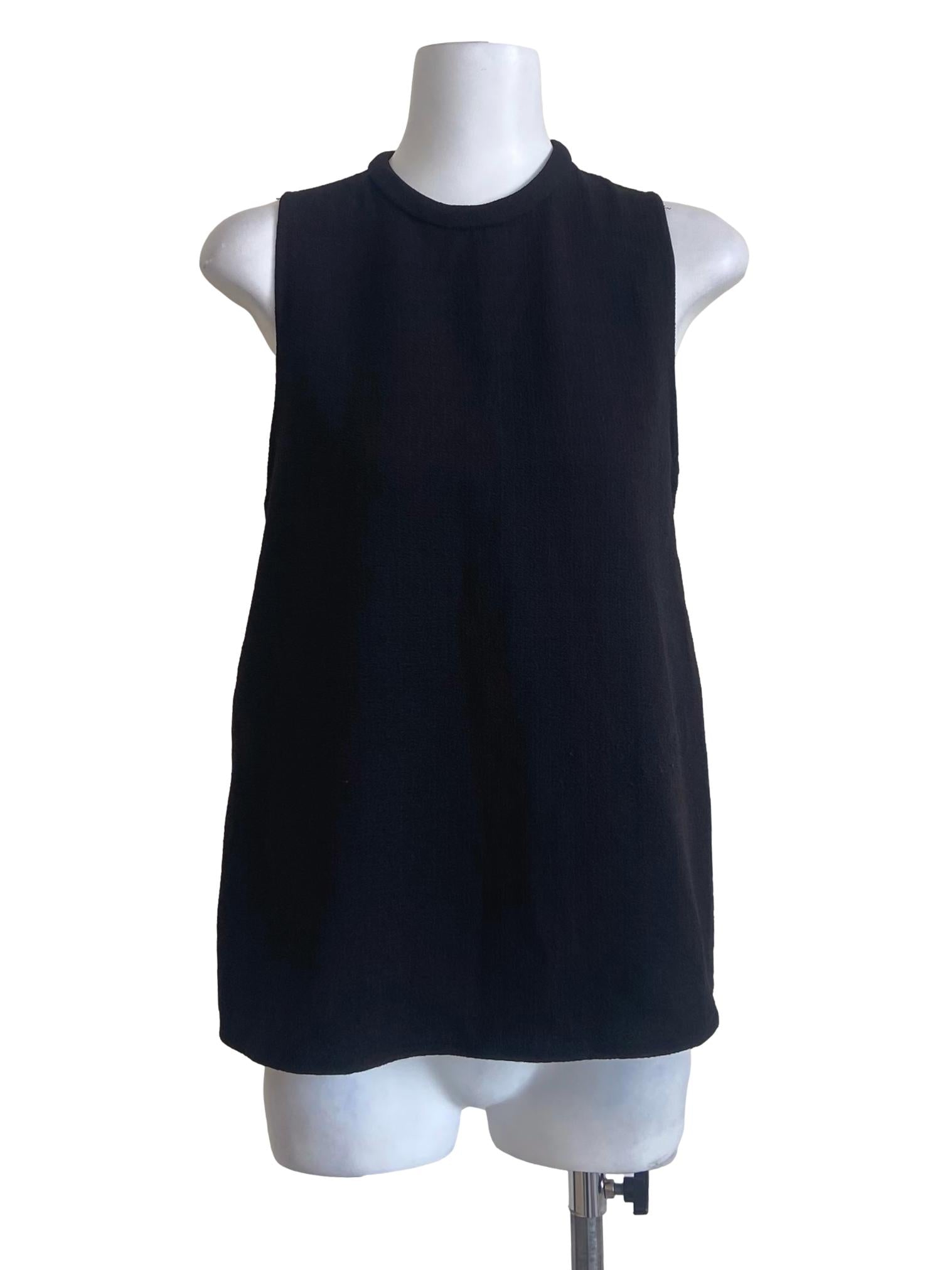 Black Sleeveless Halter Neck Top