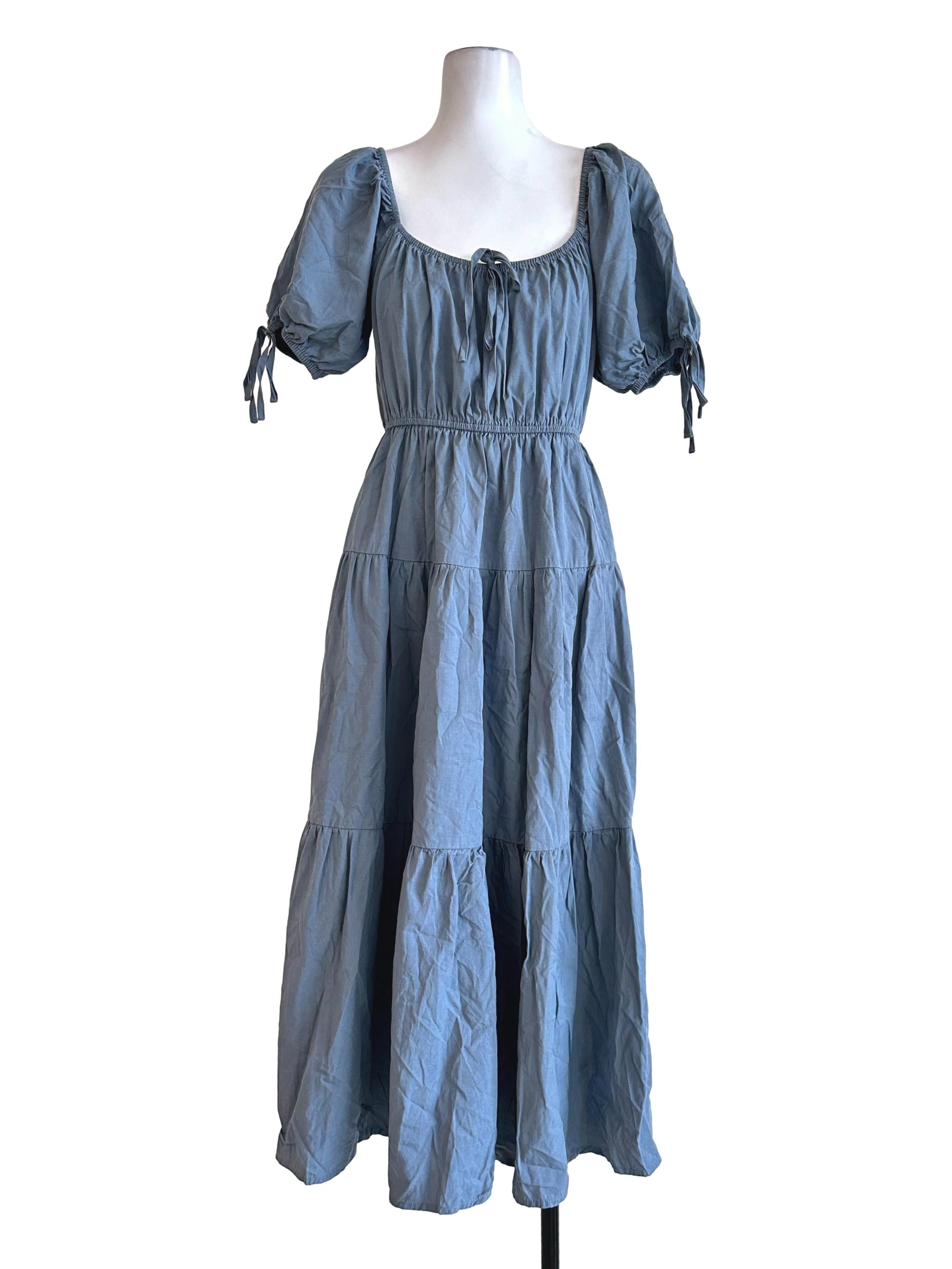 Light Aegean Blue Maxi Dress TWL