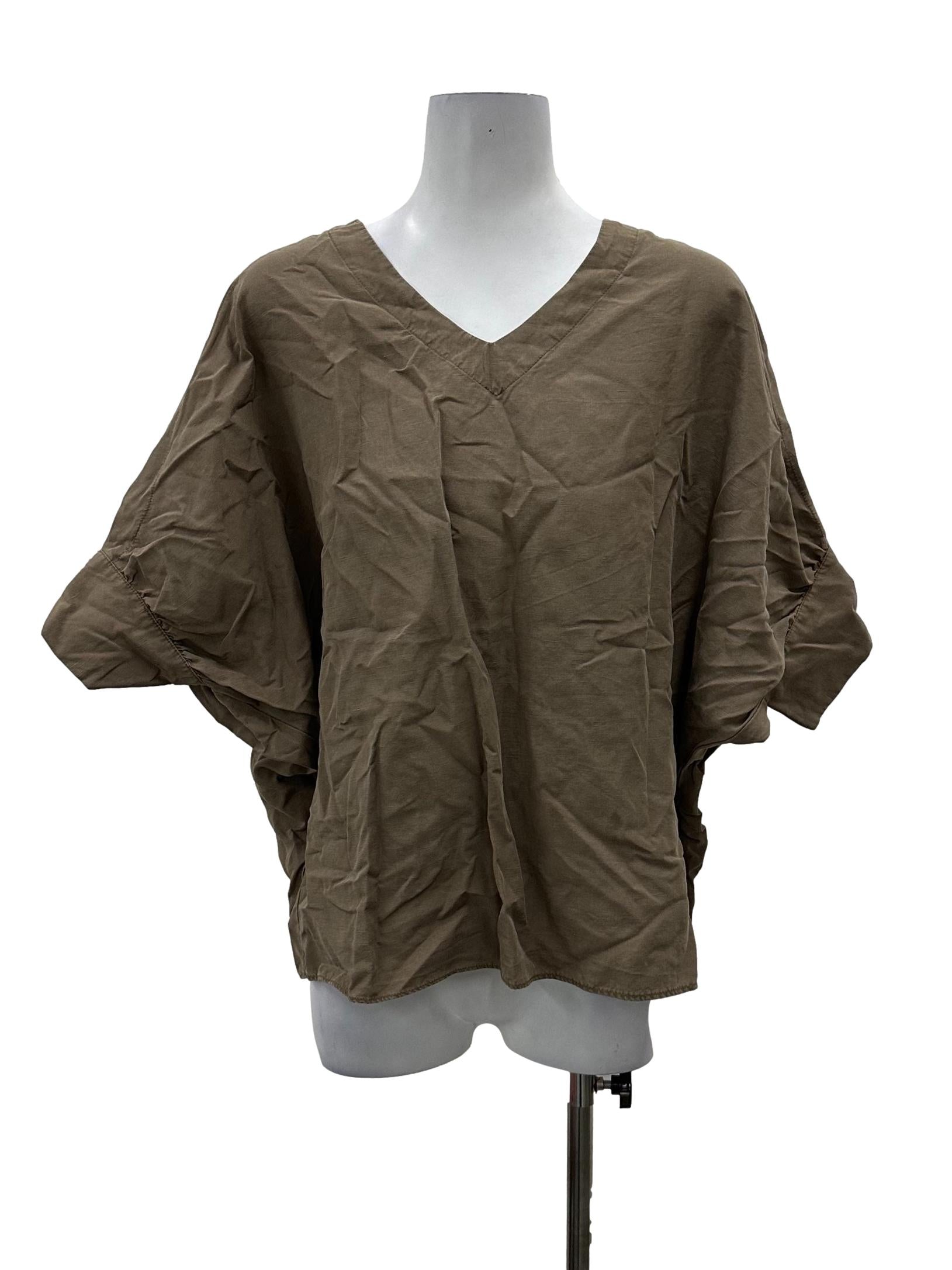 Brown Batwing Top