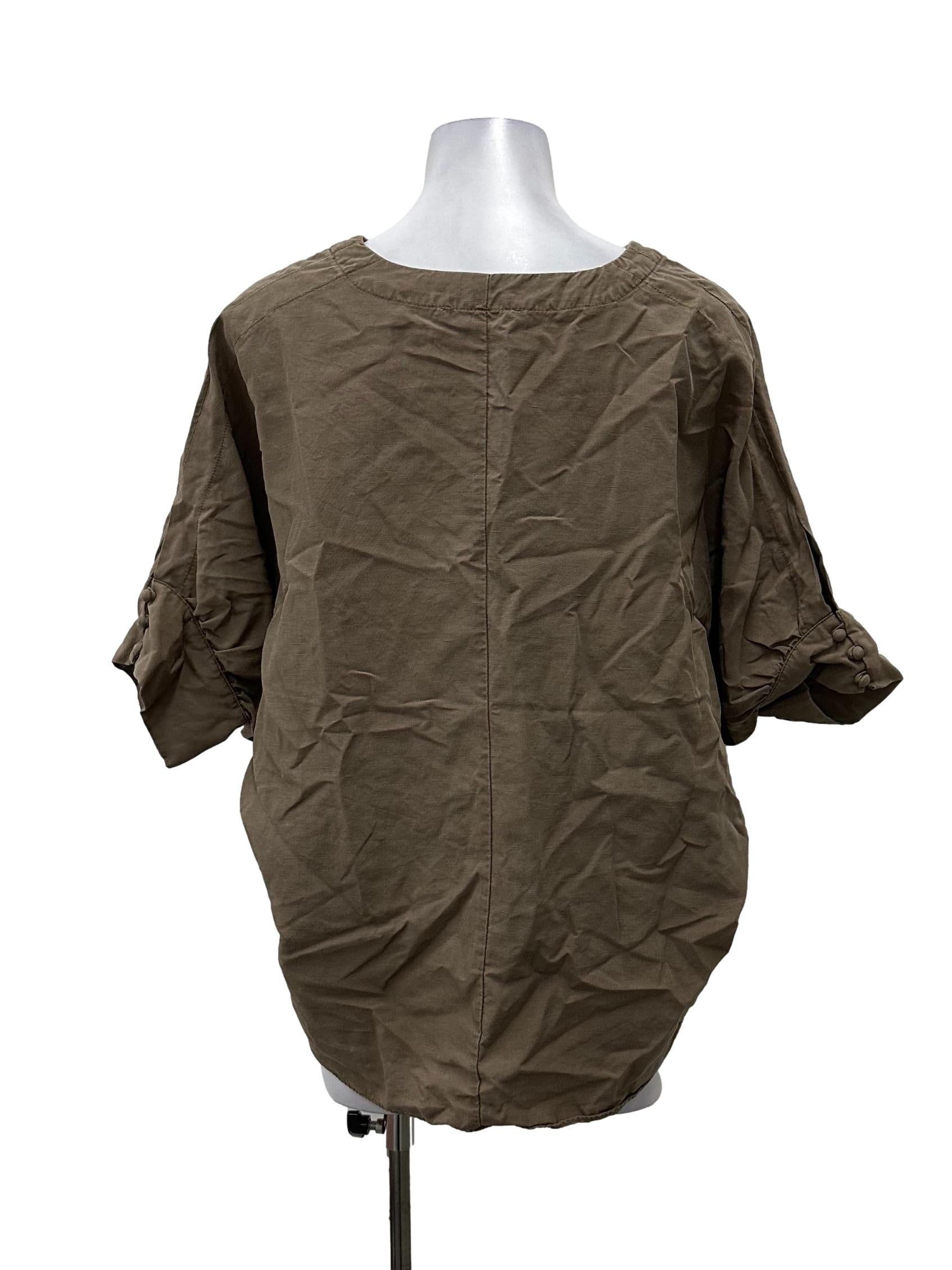 Brown Batwing Top