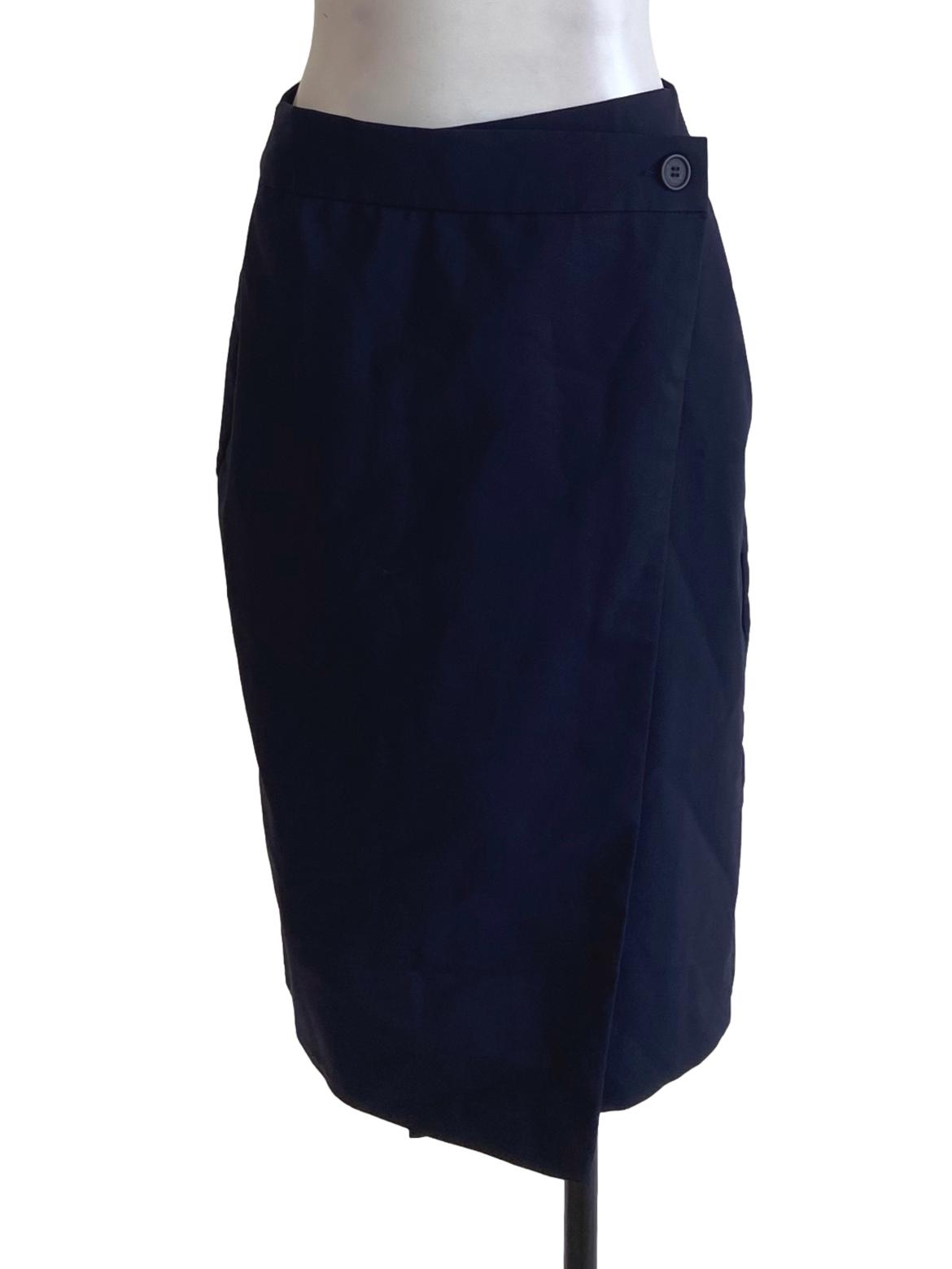 Denim Blue Asymmetric Skirts
