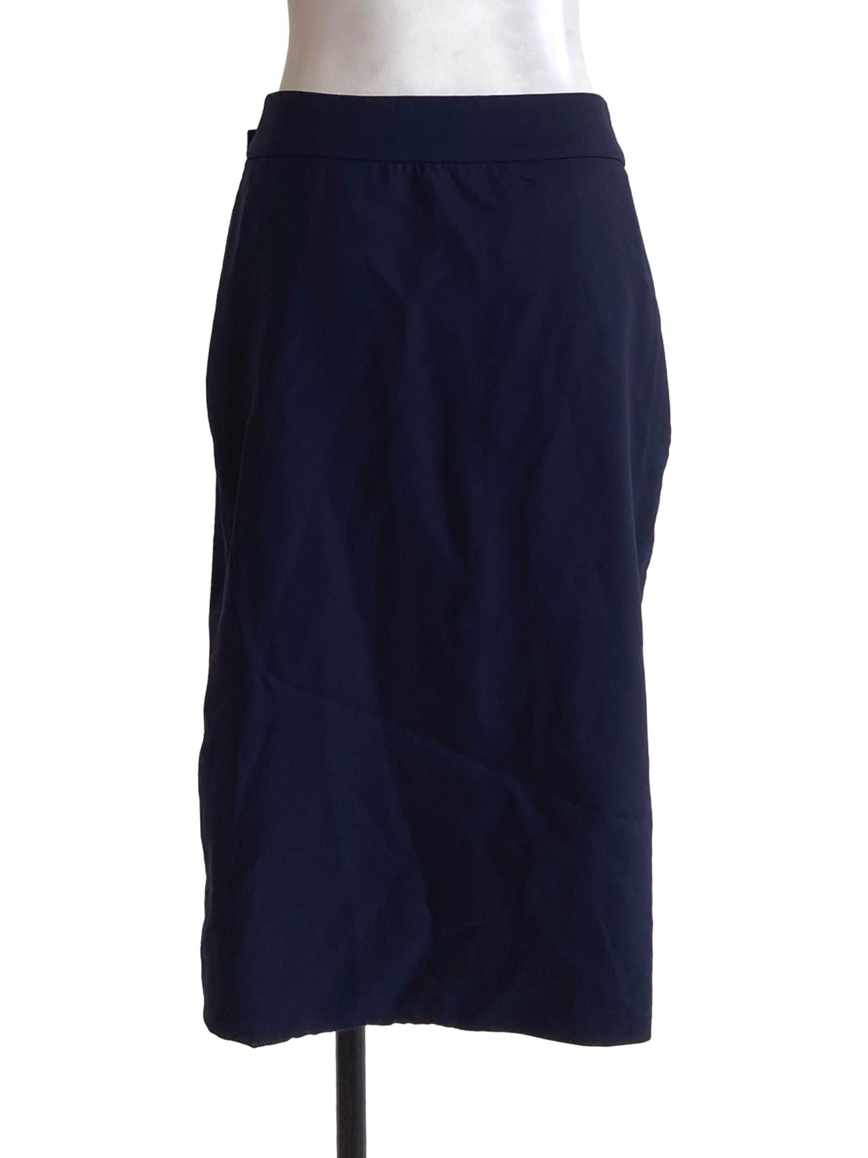 Denim Blue Asymmetric Skirts