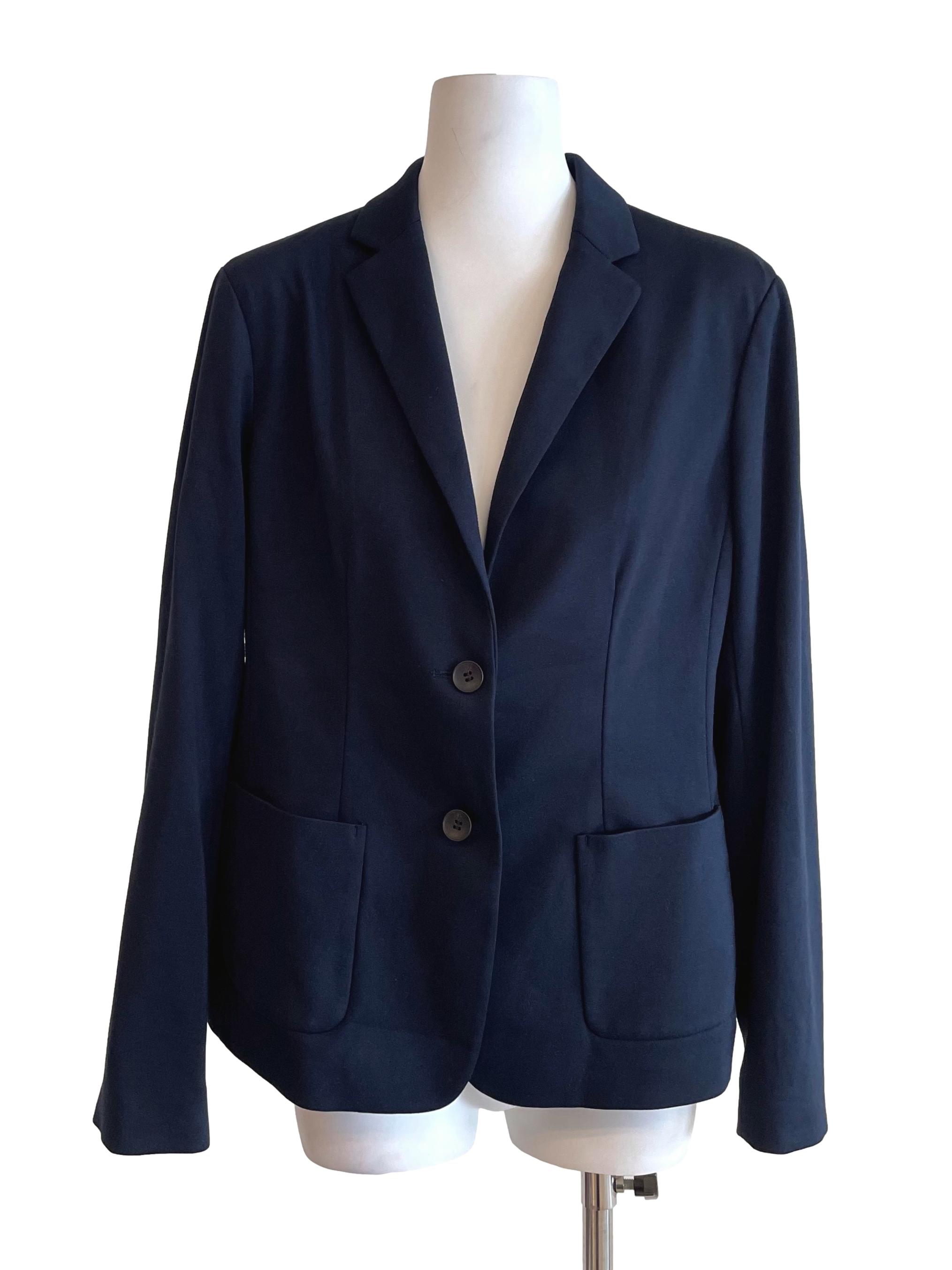 Navy Single Breasted Fit Blazer