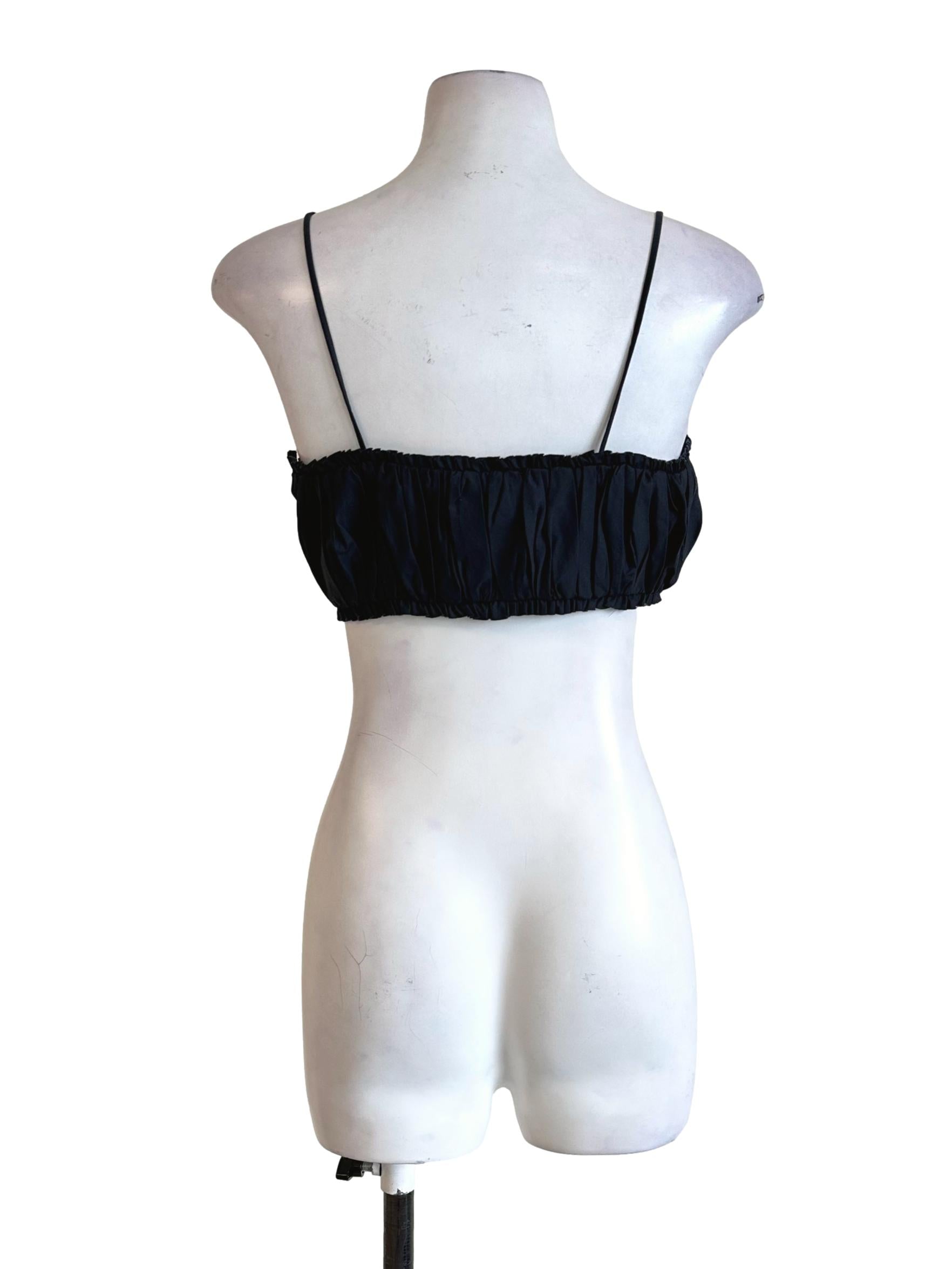 Blue Black Padded Sleeveless Top LB